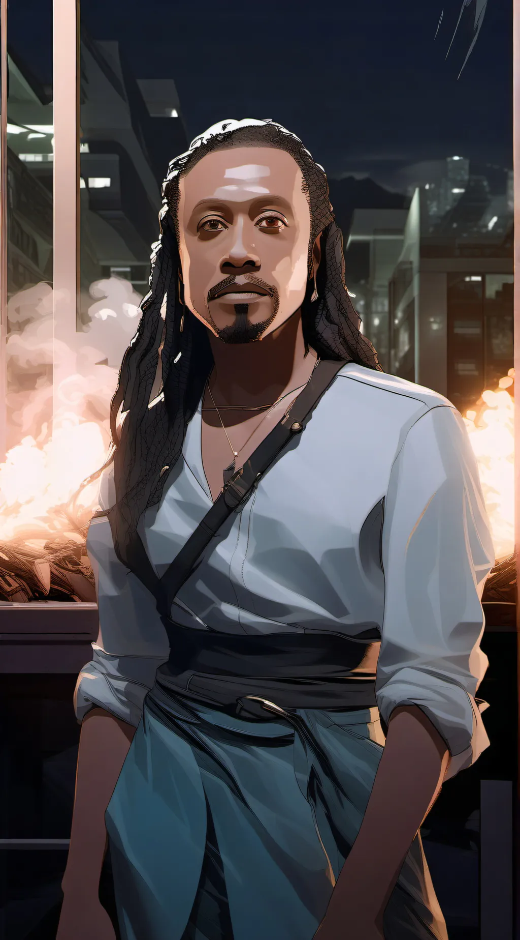 ai character: Rodney  background