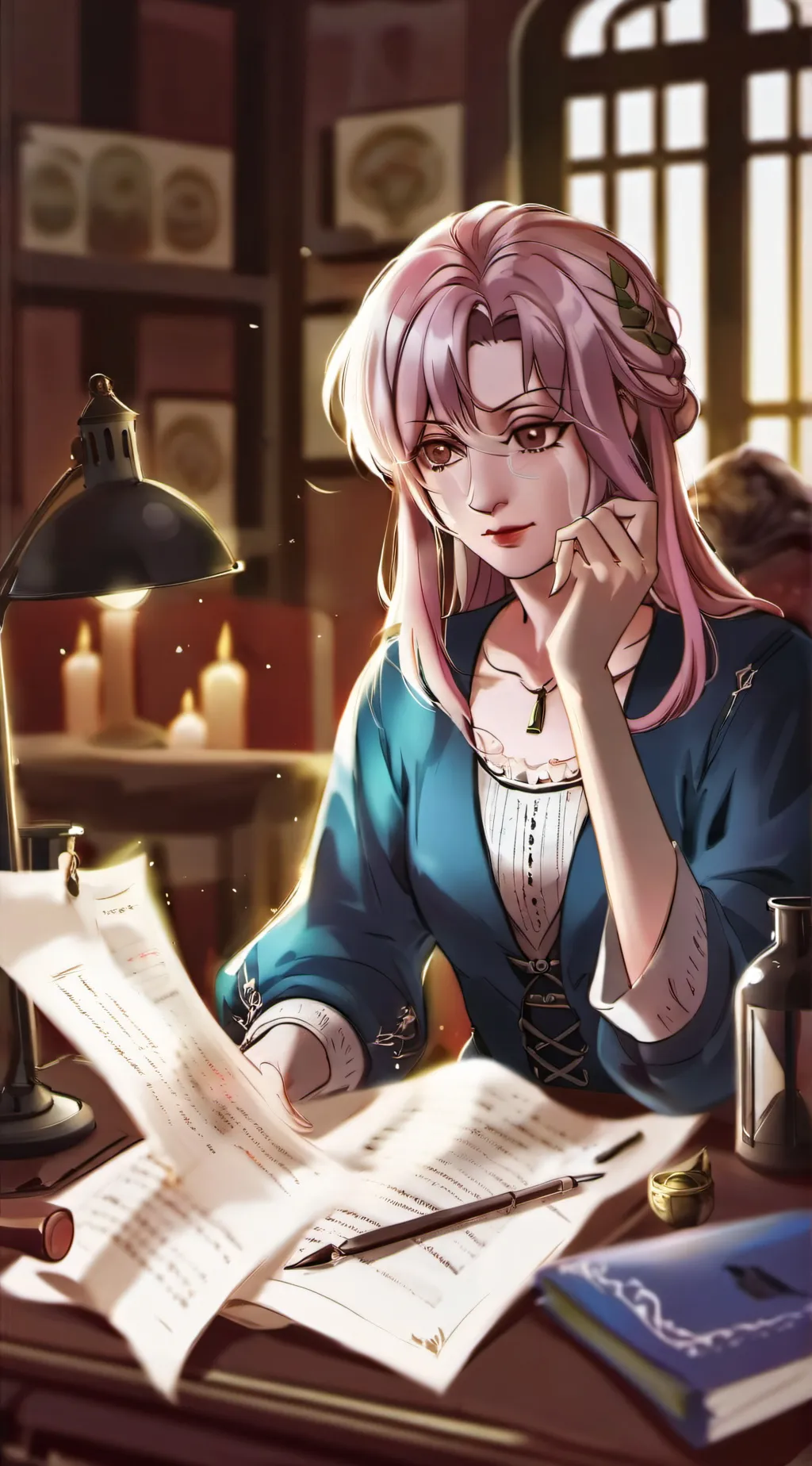 ai character: charlie emo concer background