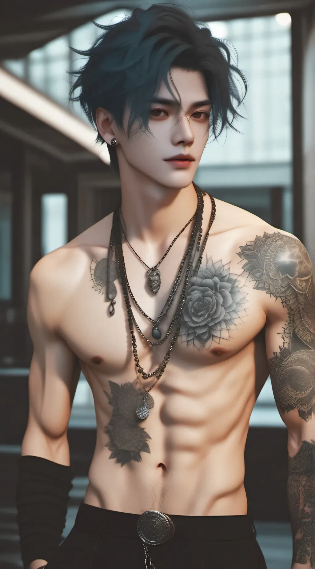 ai character: Damien background