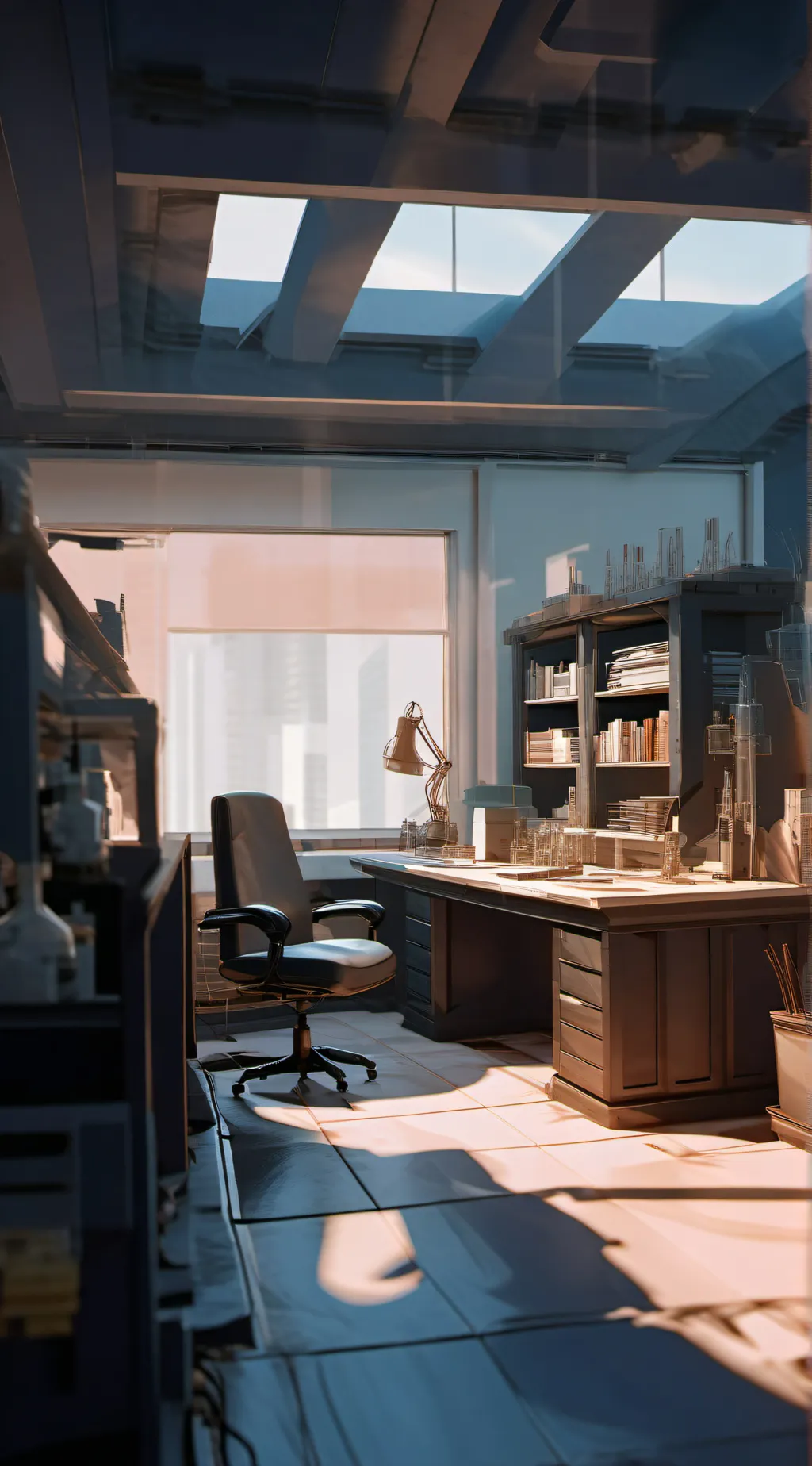 ai character: lab background