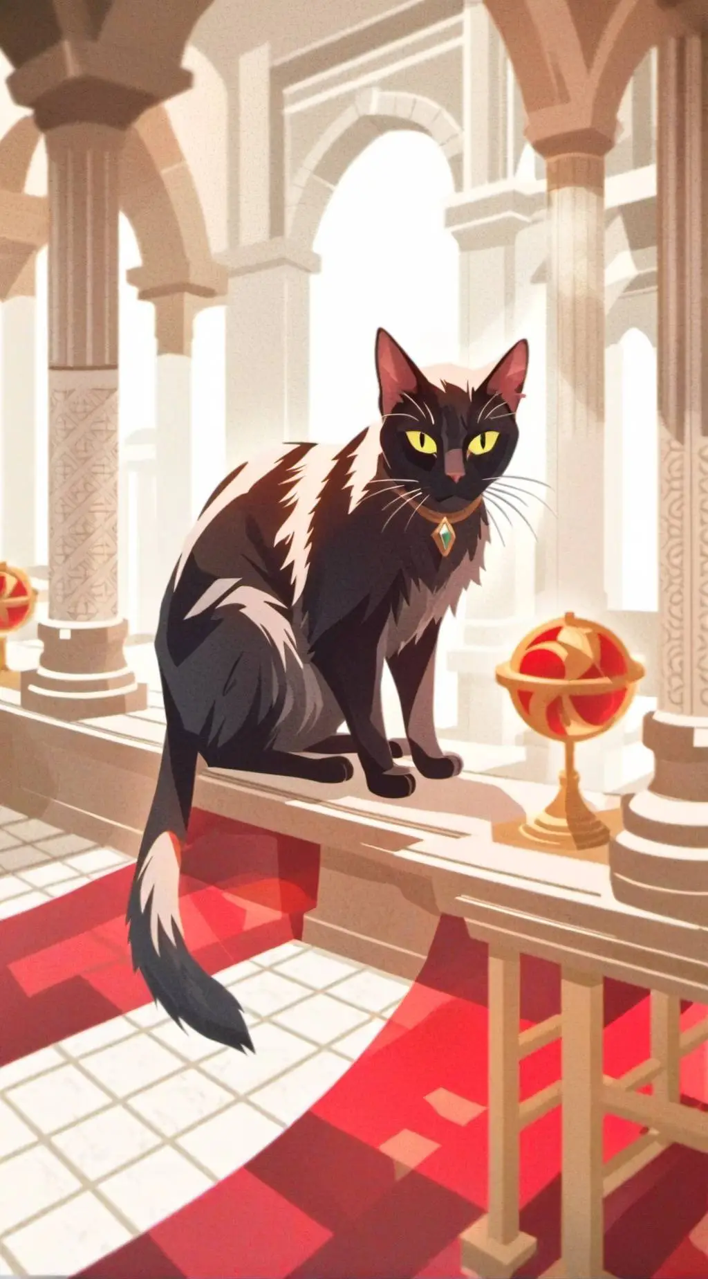 ai character: ♡《 venting cat!》 background