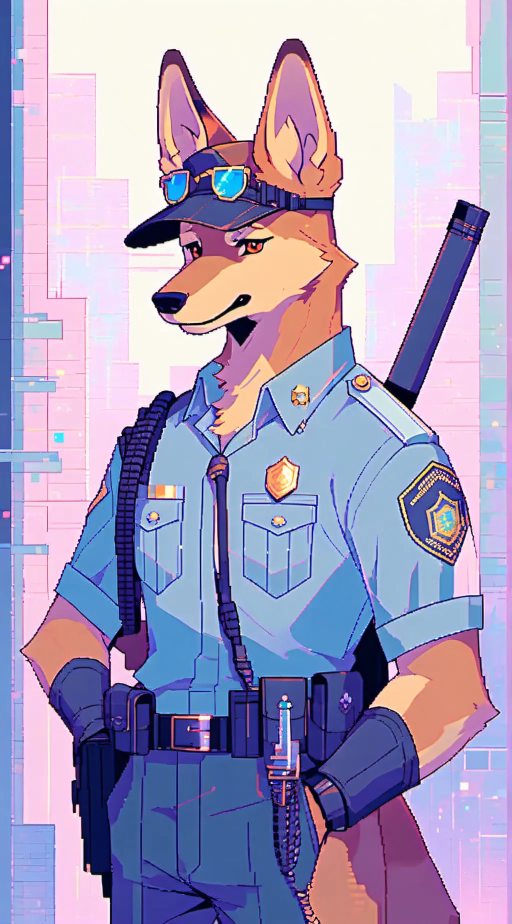 ai character: Officer Andrew B background