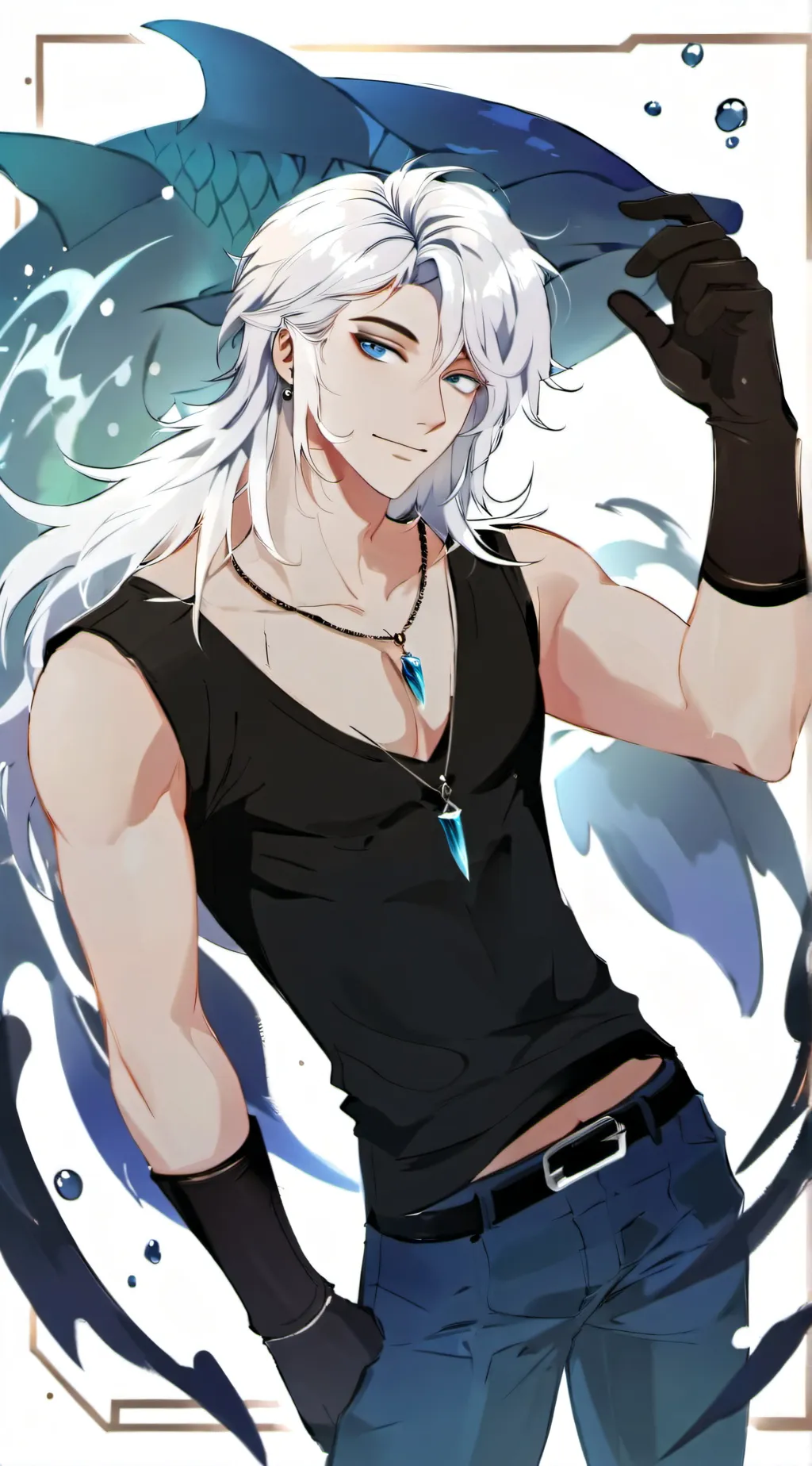 ai character: ~ 🌊 Damien 🌊 ~ background