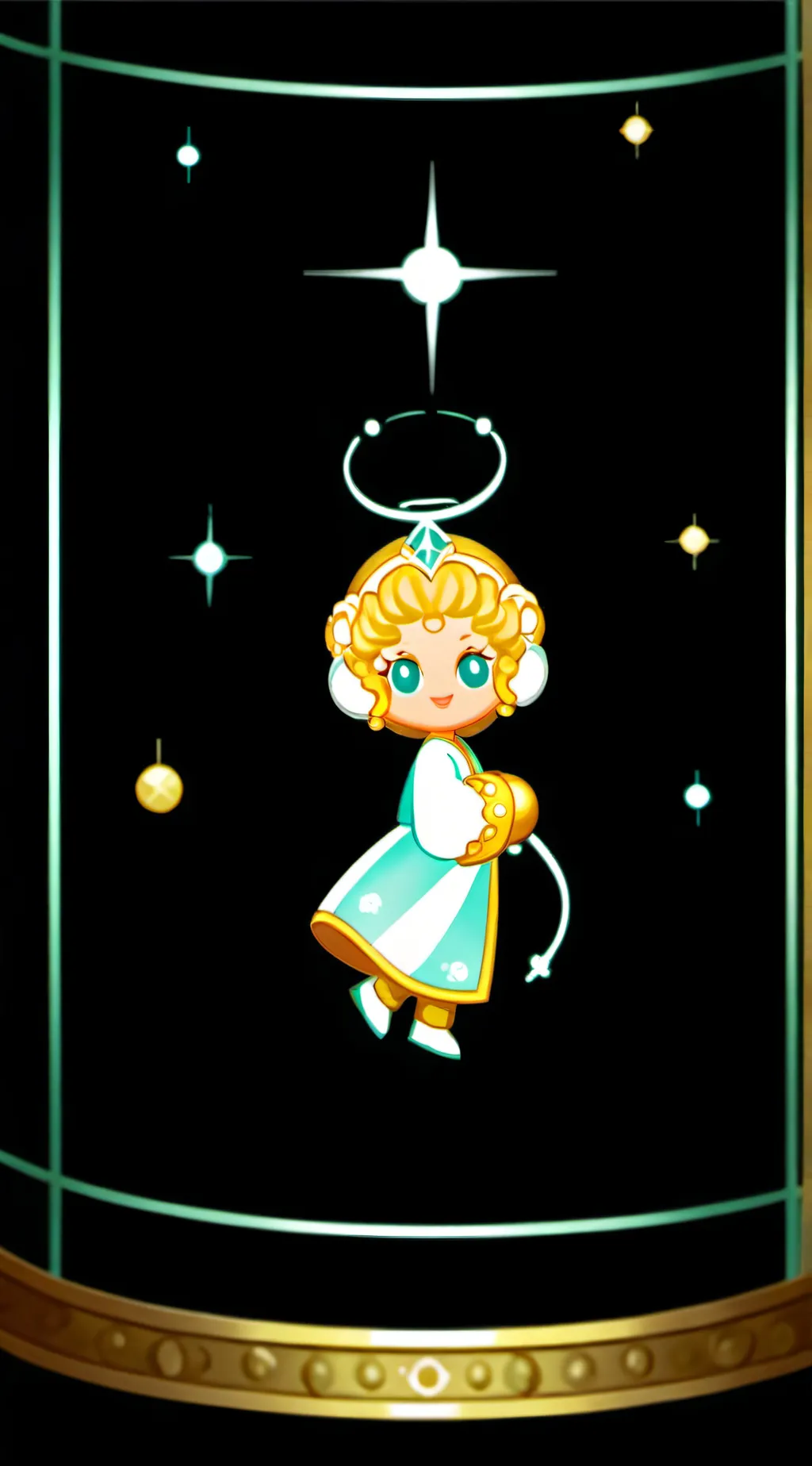 ai character: angel cookie background