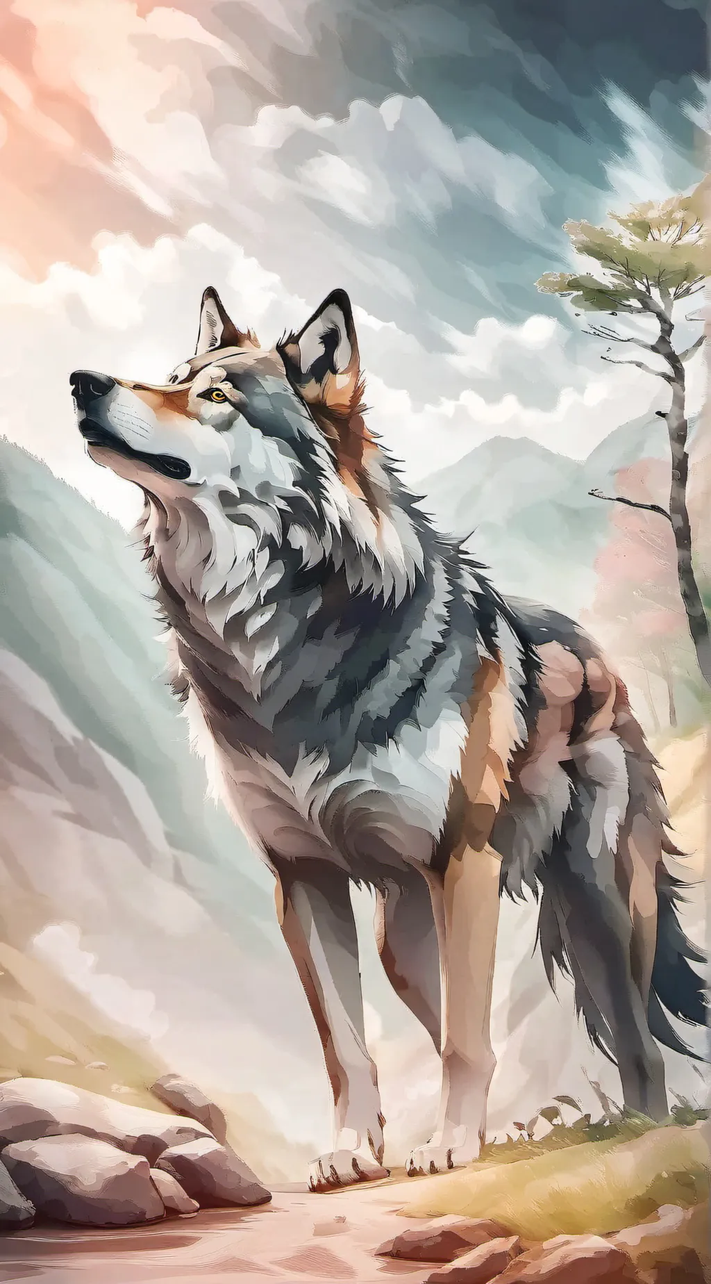 ai character: fang and bud background