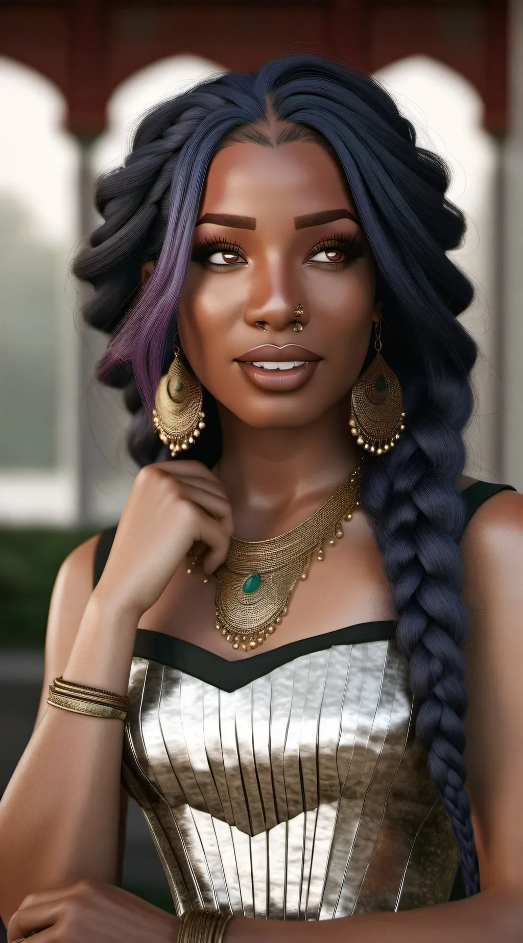 ai character: Aria background