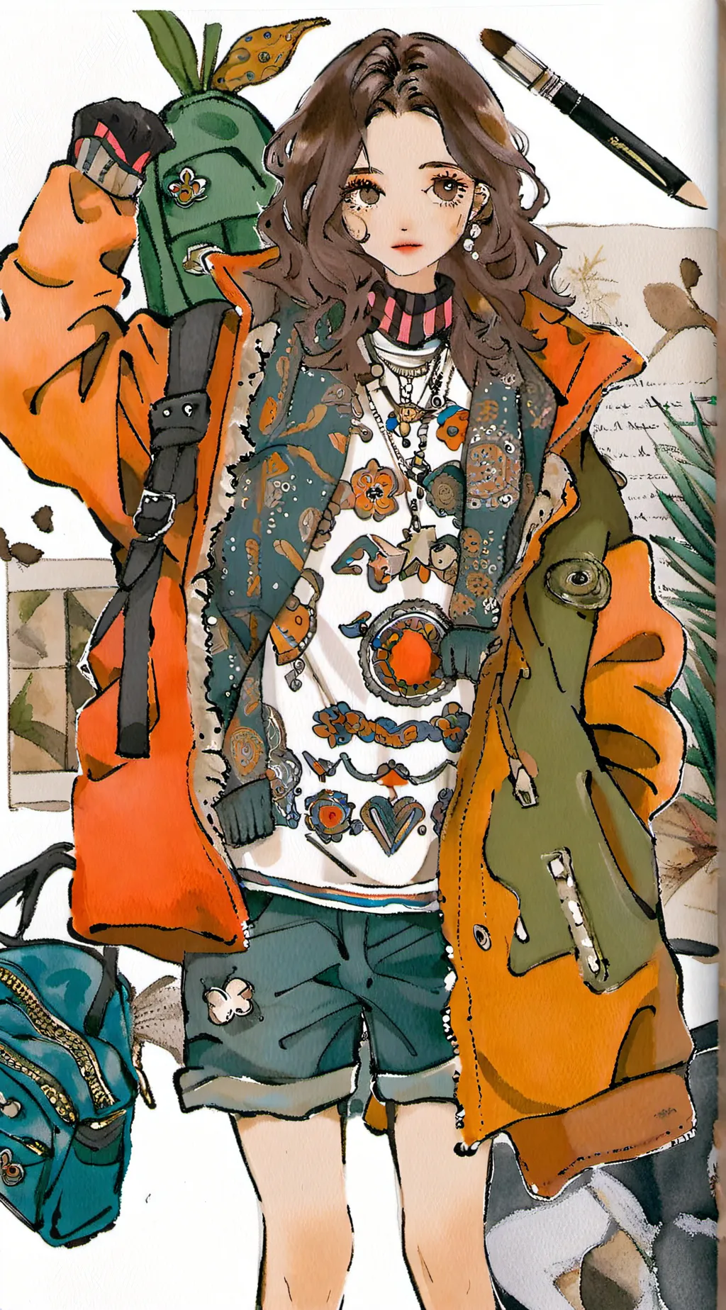 ai character: Lily background