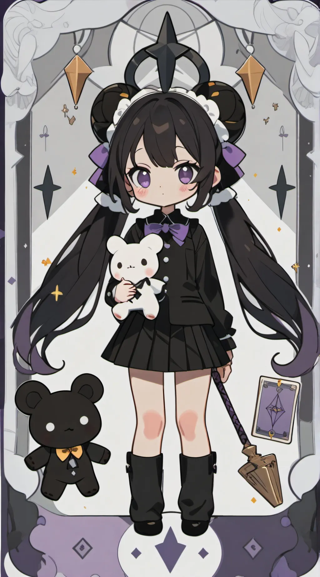 ai character: ♡kuromi♡ background