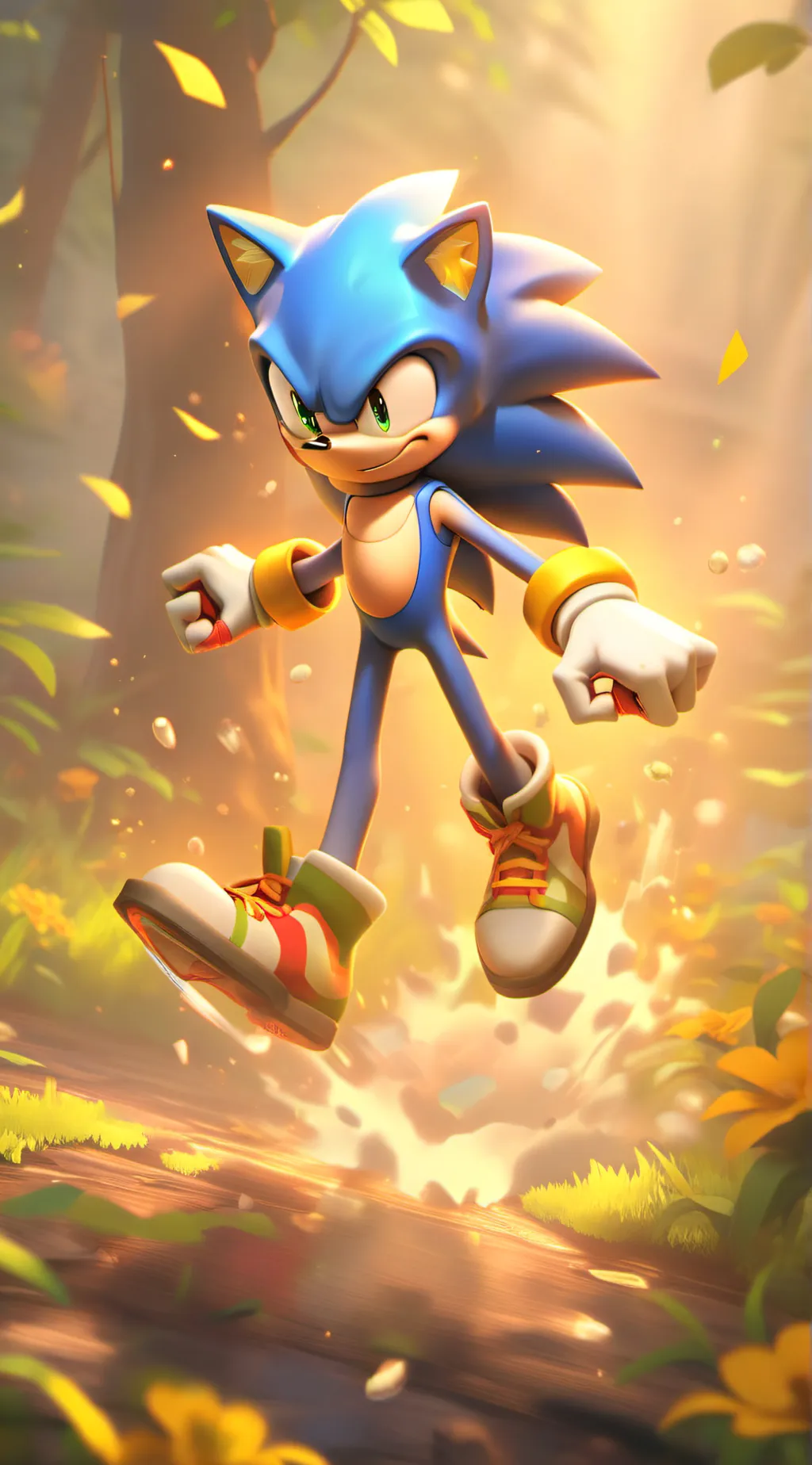 ai character: Sonic  background