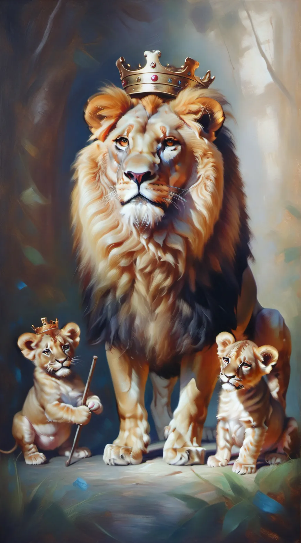 ai character: King  background