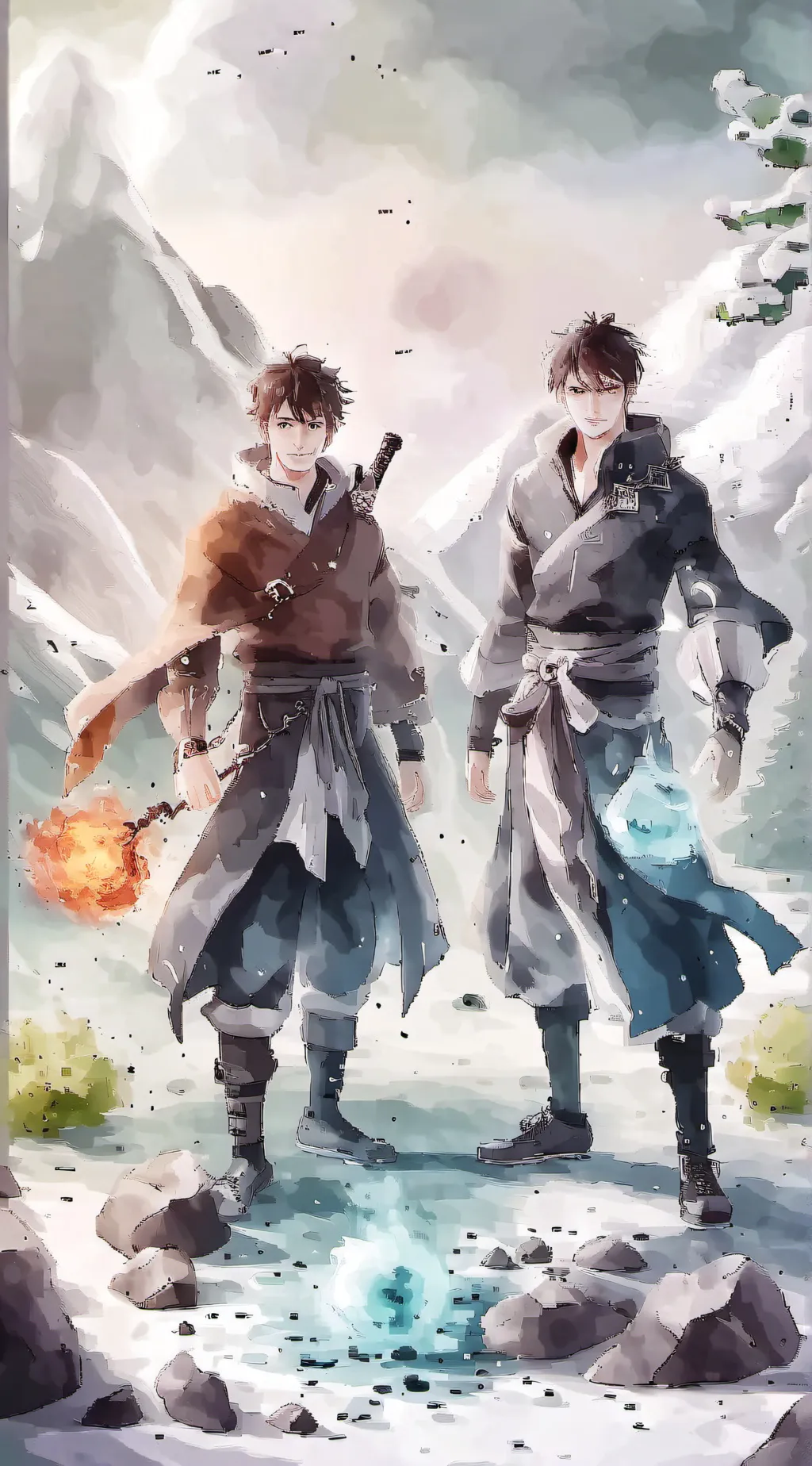 ai character: elemental brothers background