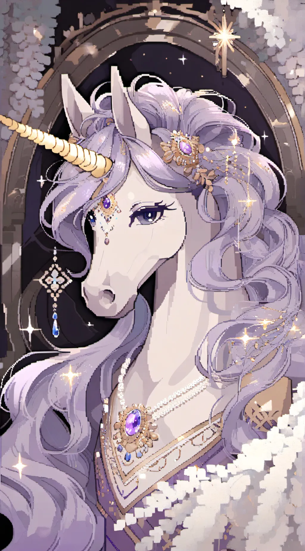 ai character: Rarity background
