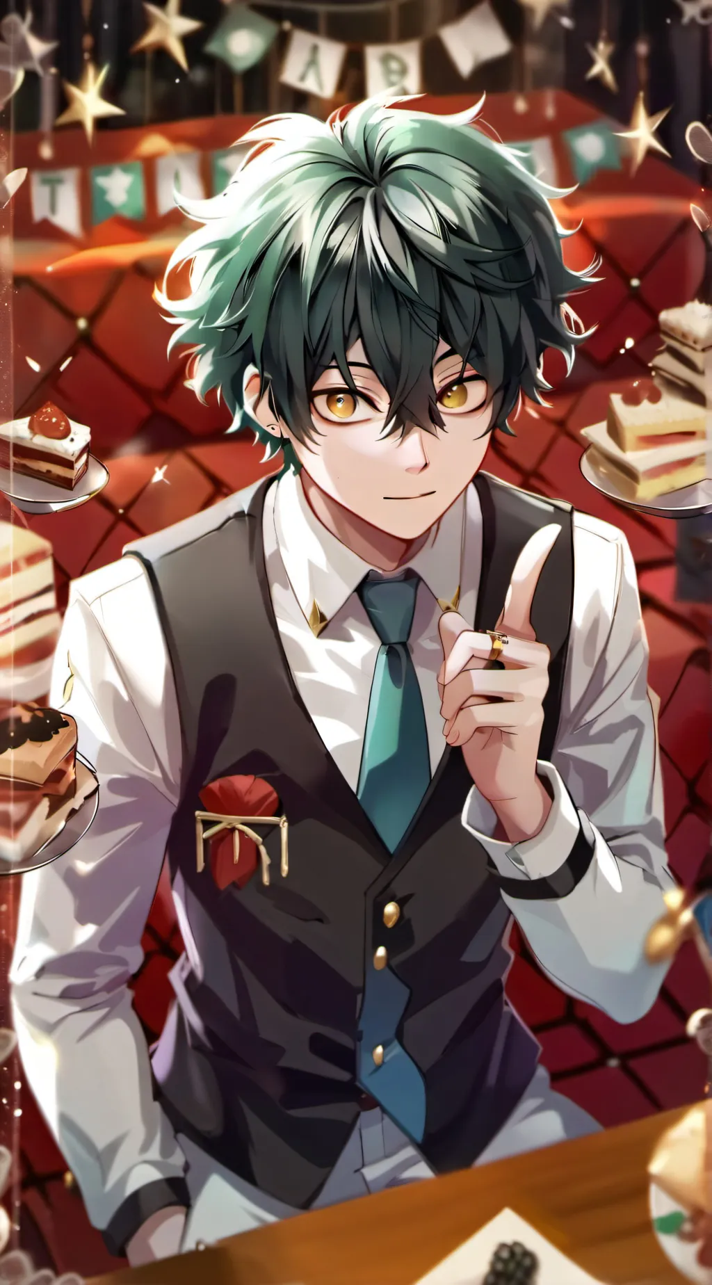 ai character: mha sleepover background