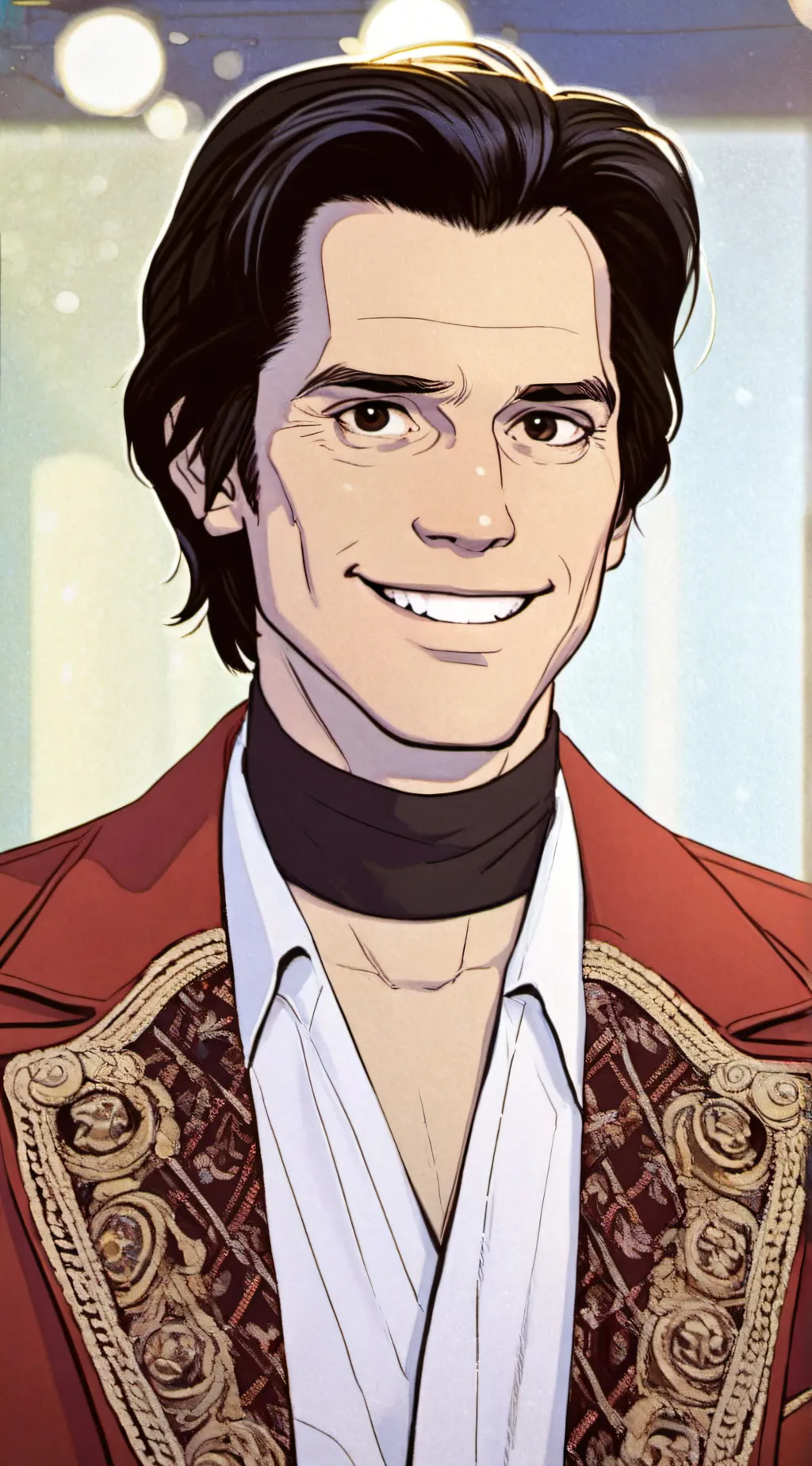 ai character: Jim carrey background