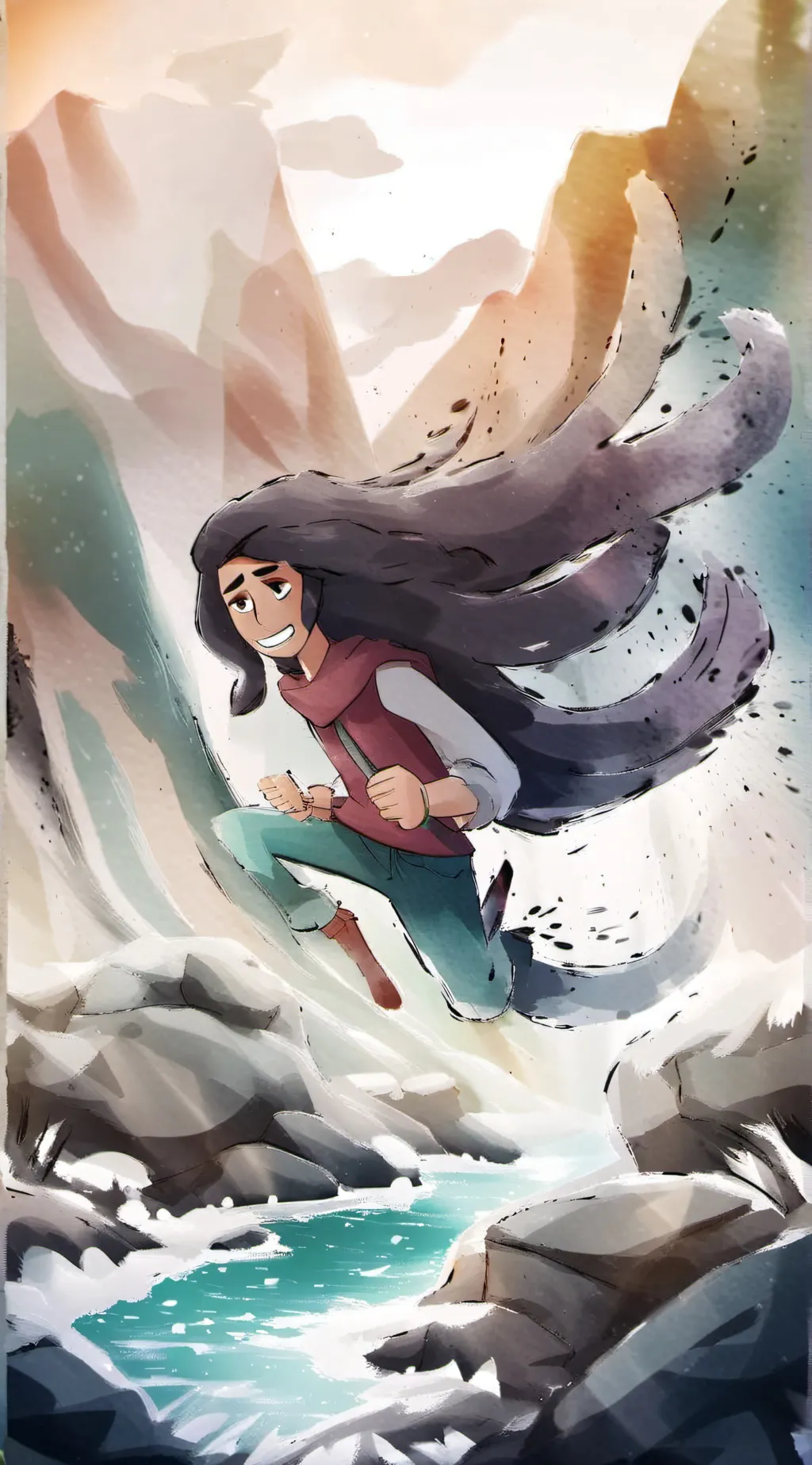 ai character: April  background