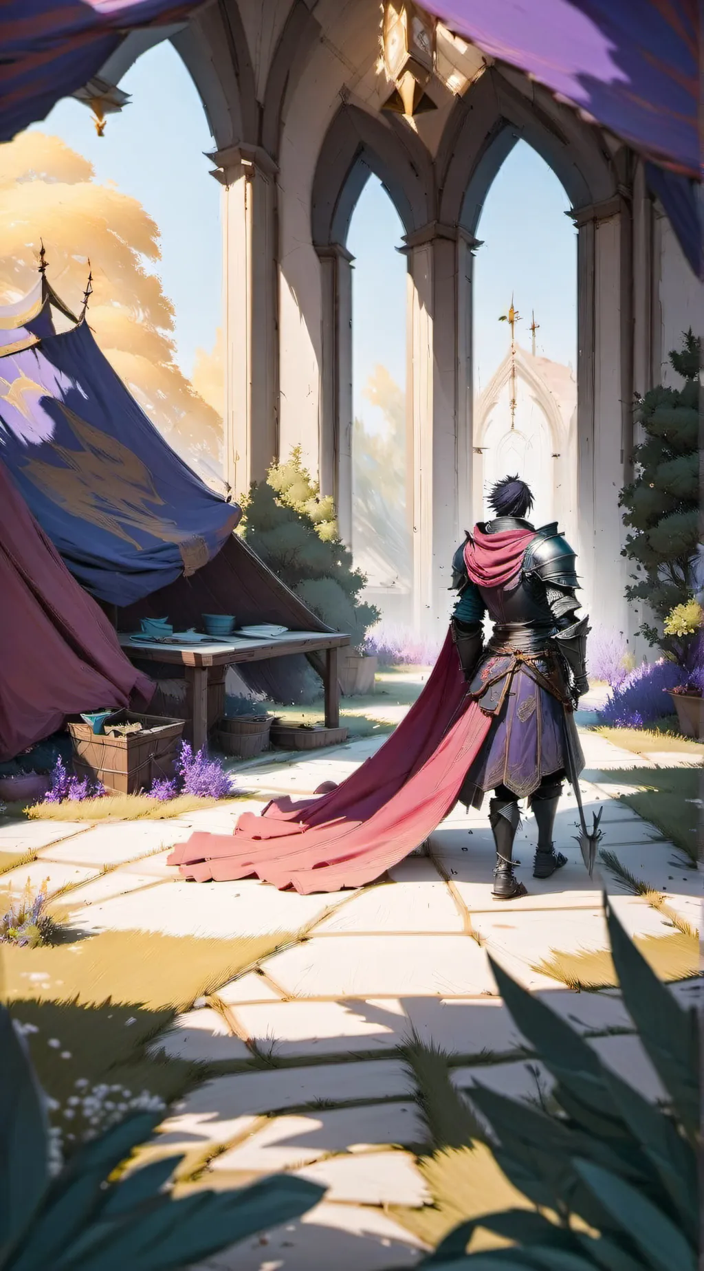 ai character: Knight's Rebirth background