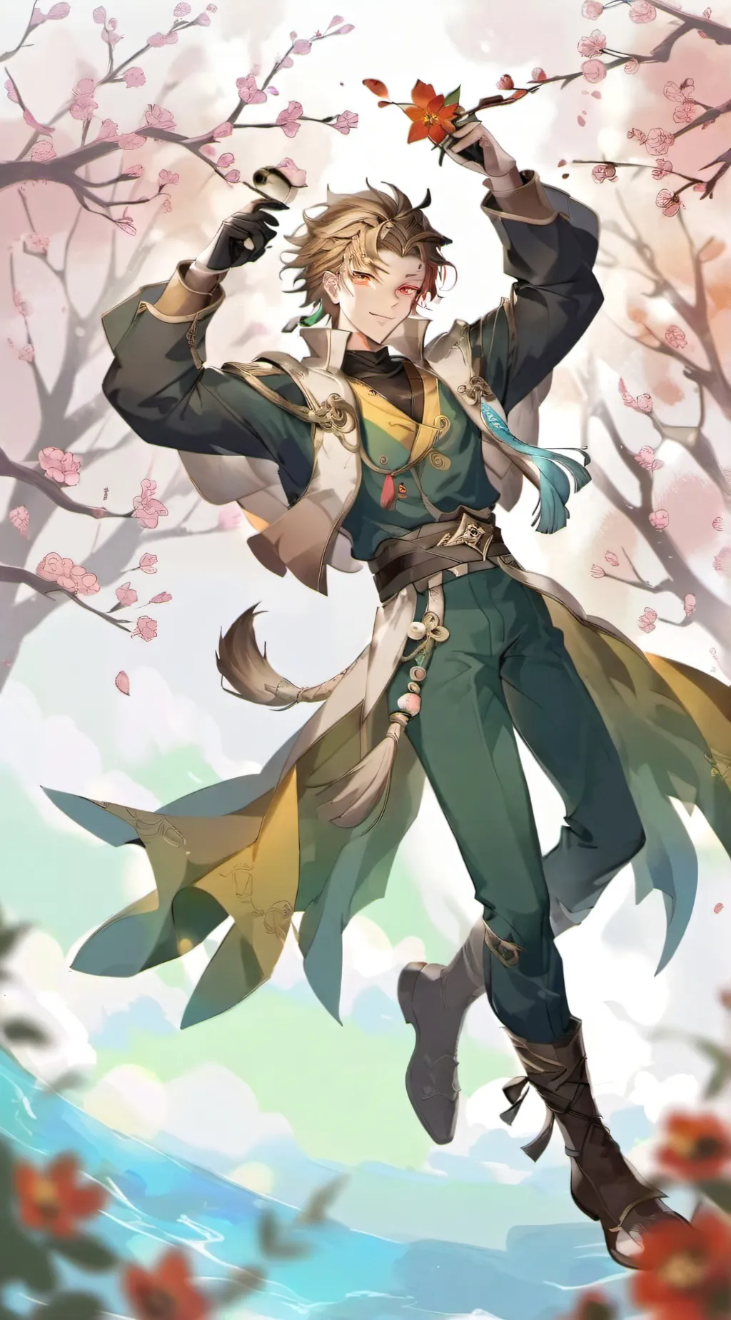 ai character: Keigo  background