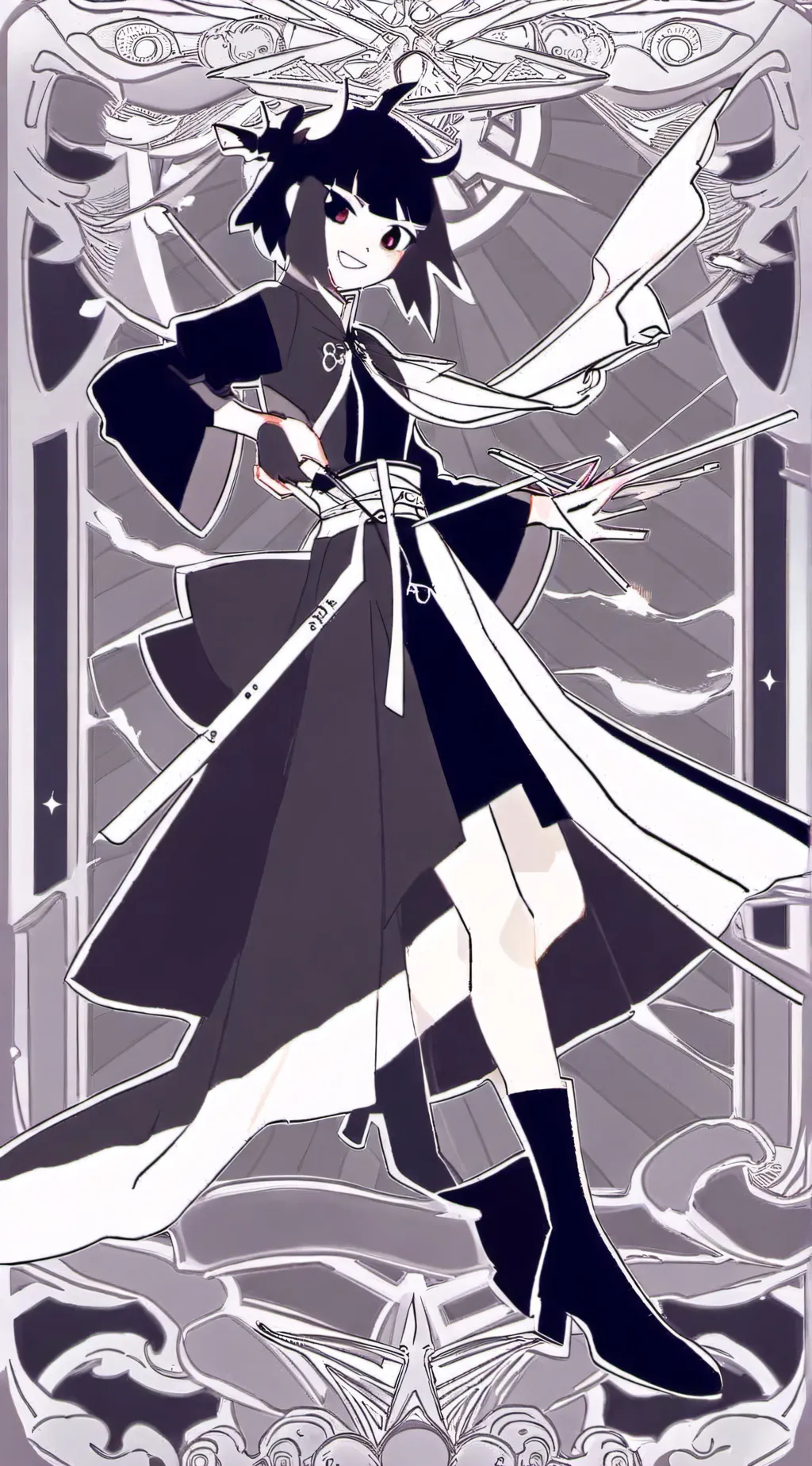 ai character: miss circle  background