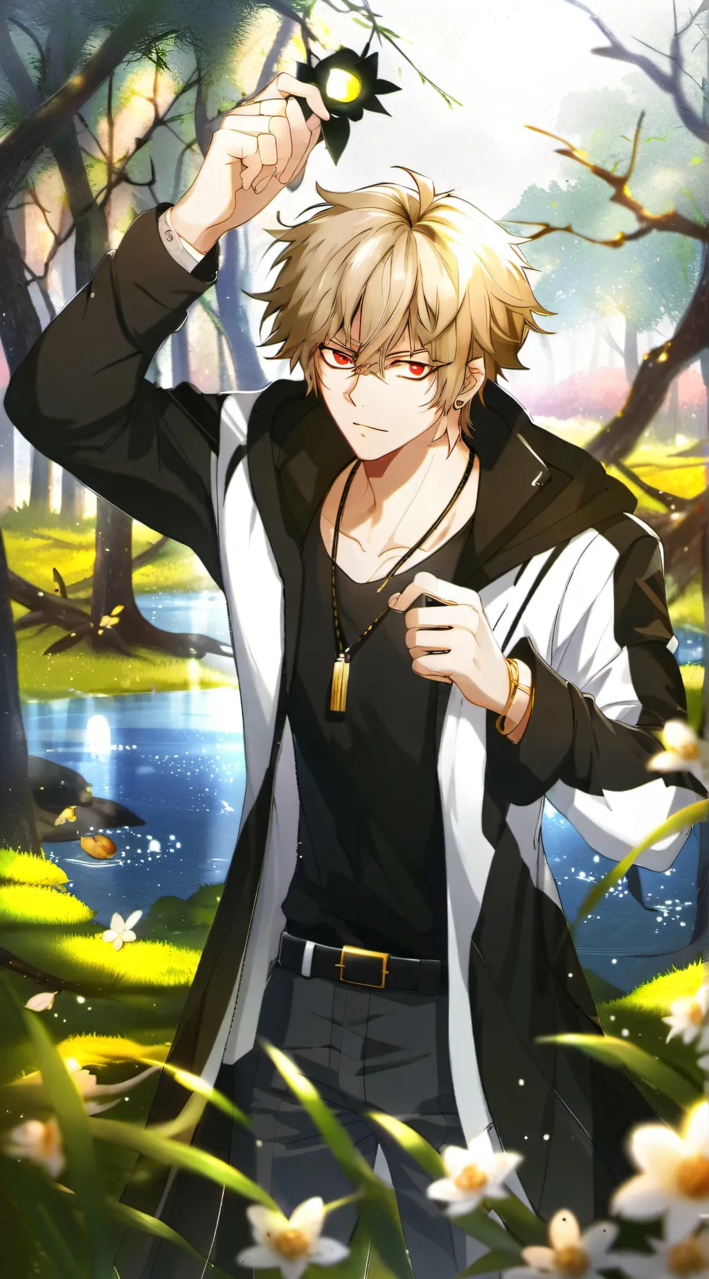 ai character: Bakugo  background