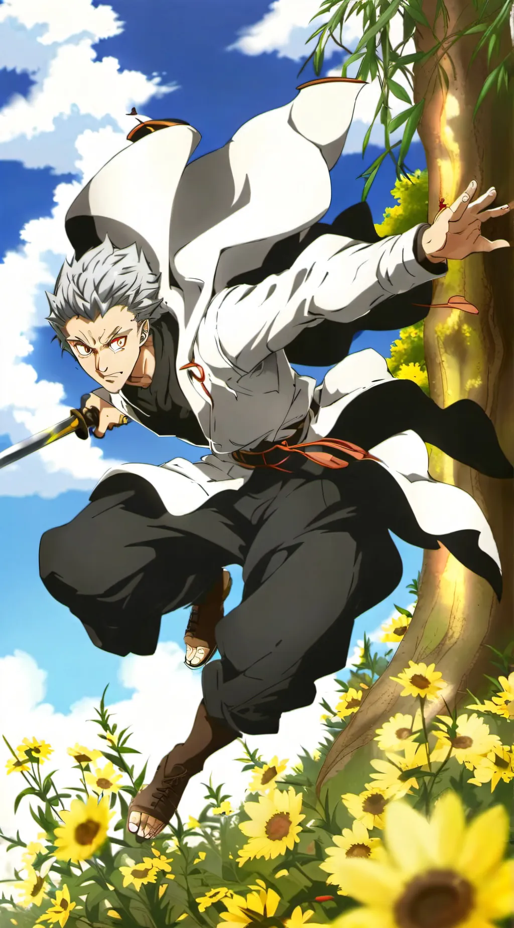 ai character: kid garou background