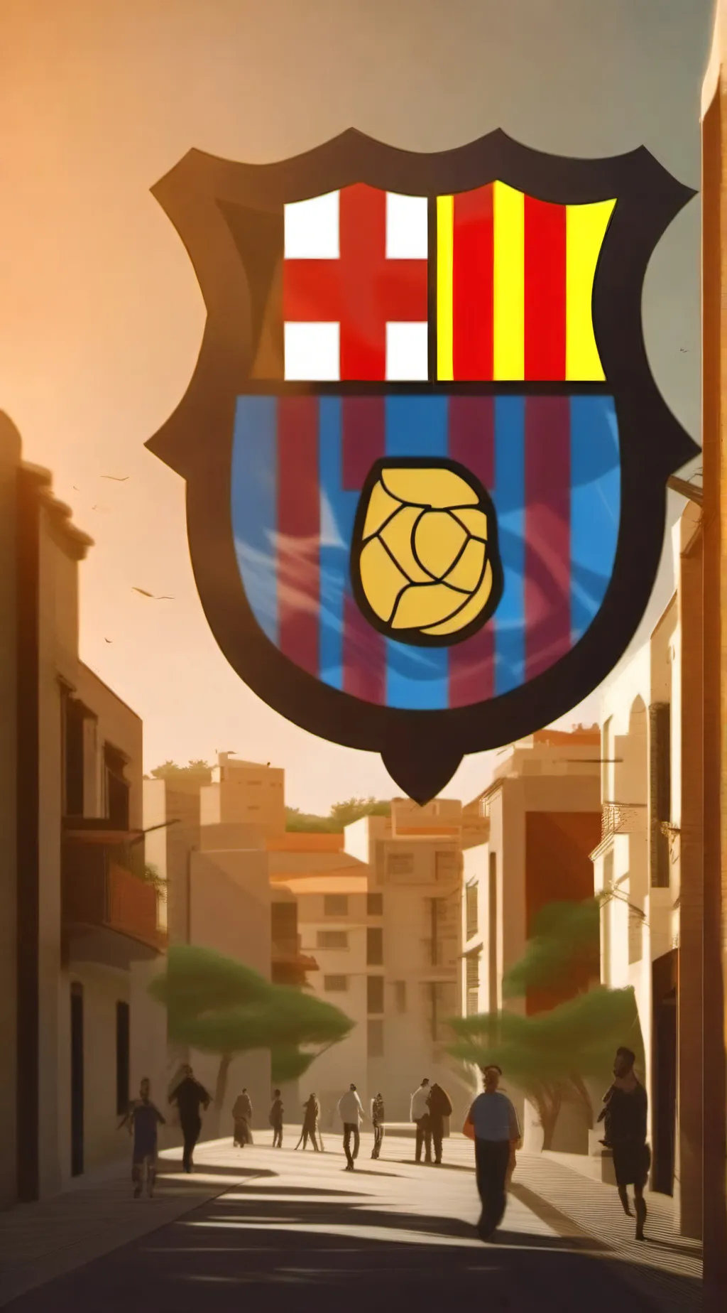 ai character: FC barcalona  background