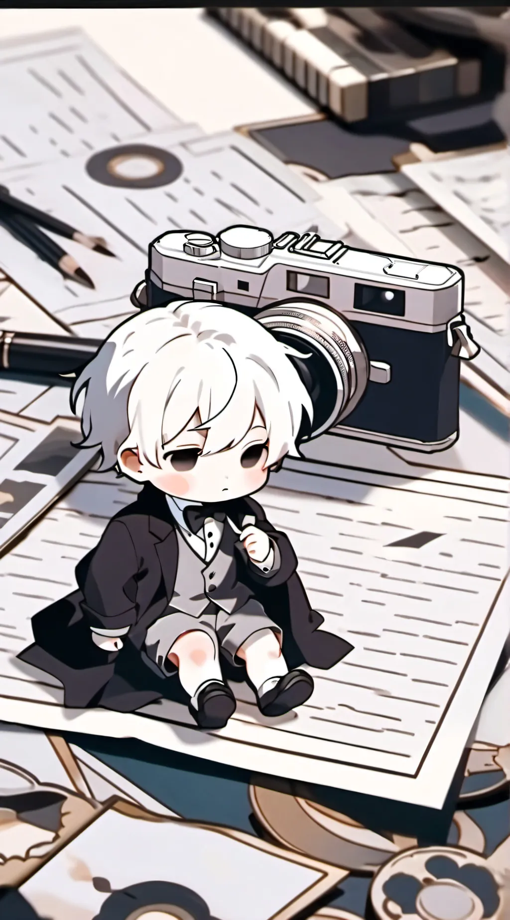 ai character: “Cute plungerman” background