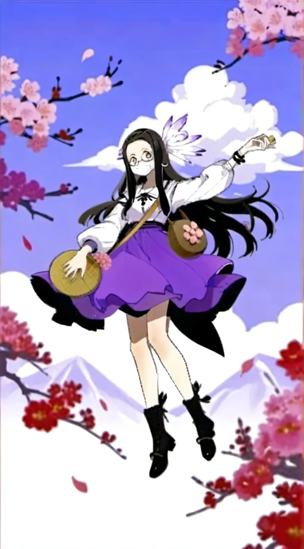 ai character: Aurora background