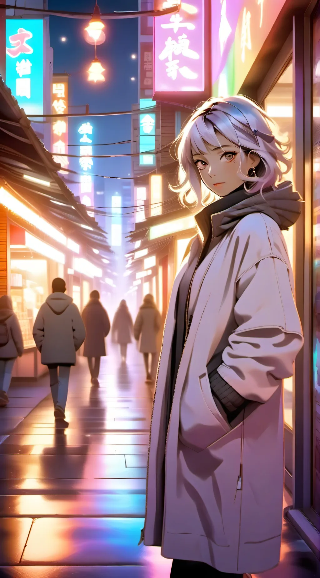 ai character: honey  background