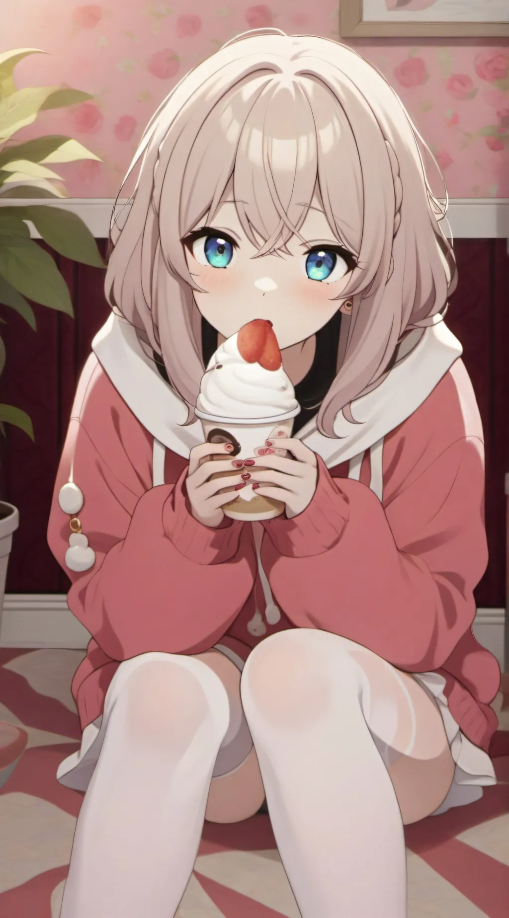 ai character: Katey  background