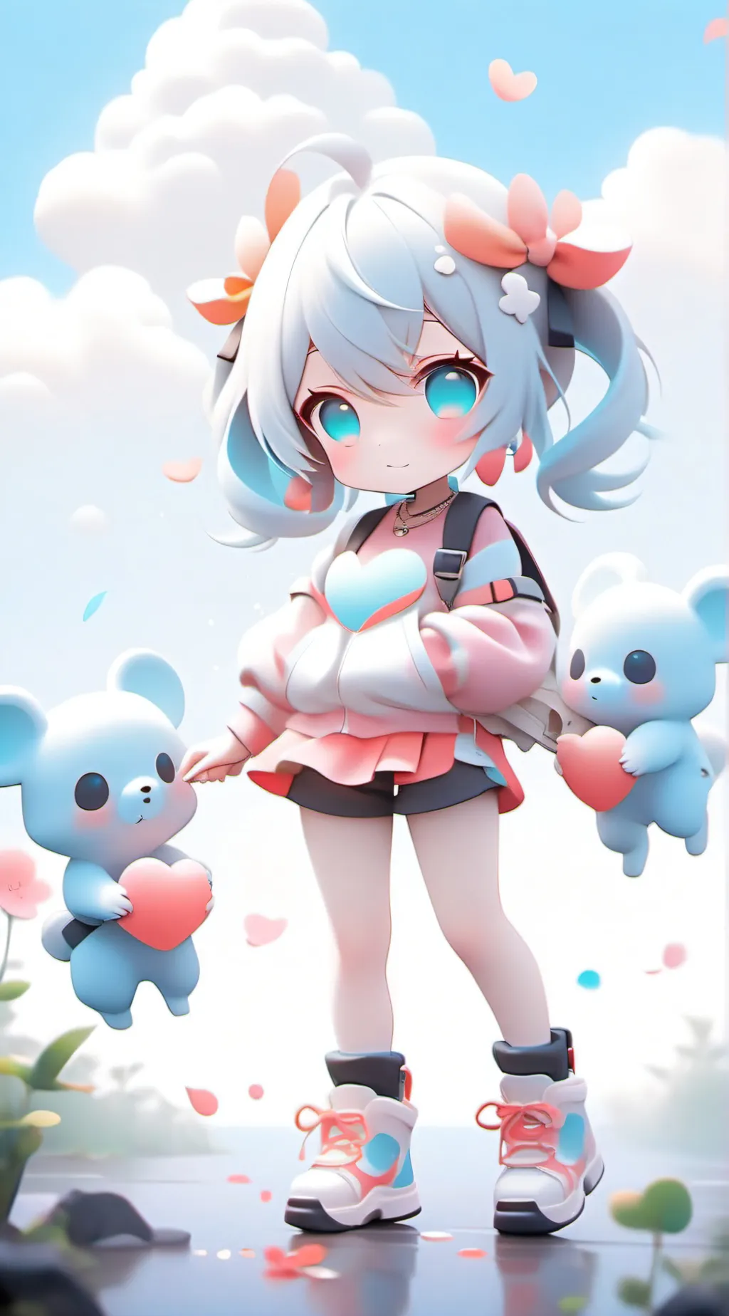 ai character: luna star  background