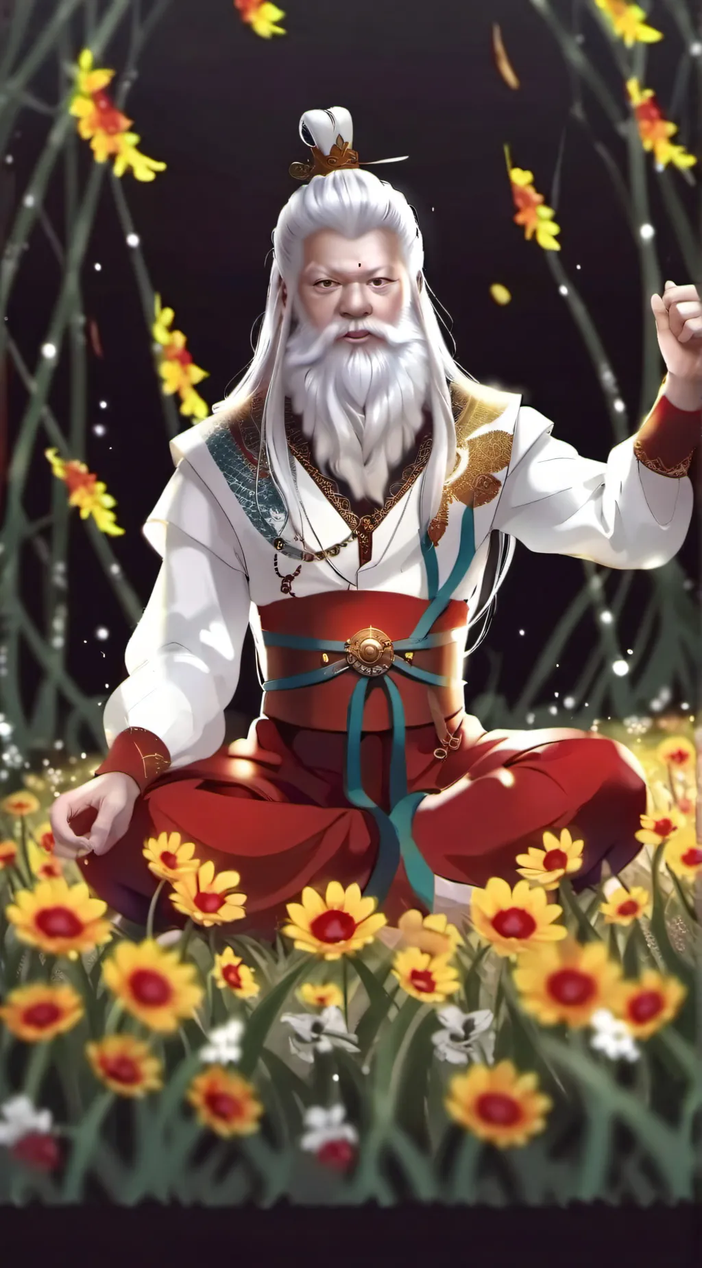 ai character: oldie background