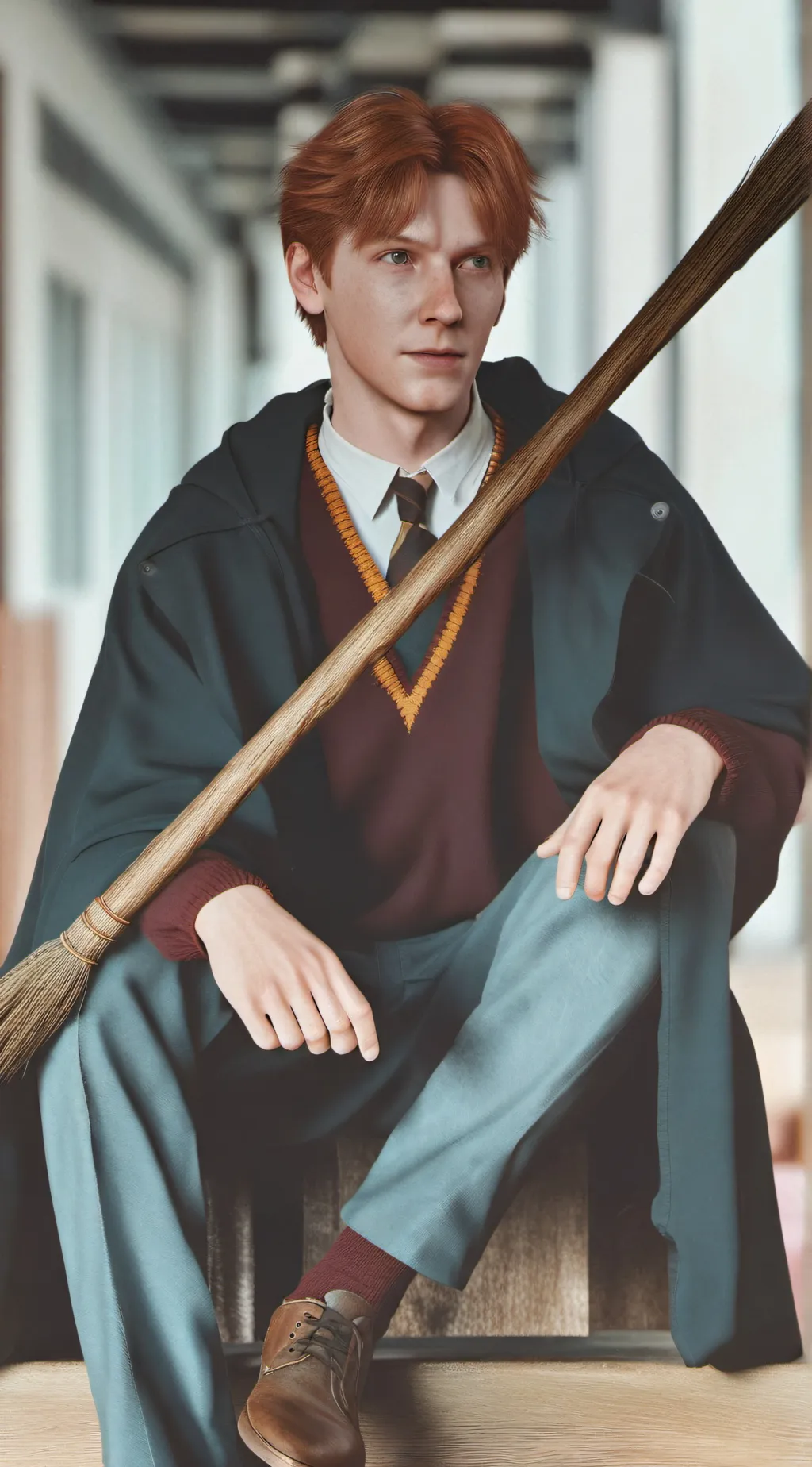 ai character: FRED WEASLEY background