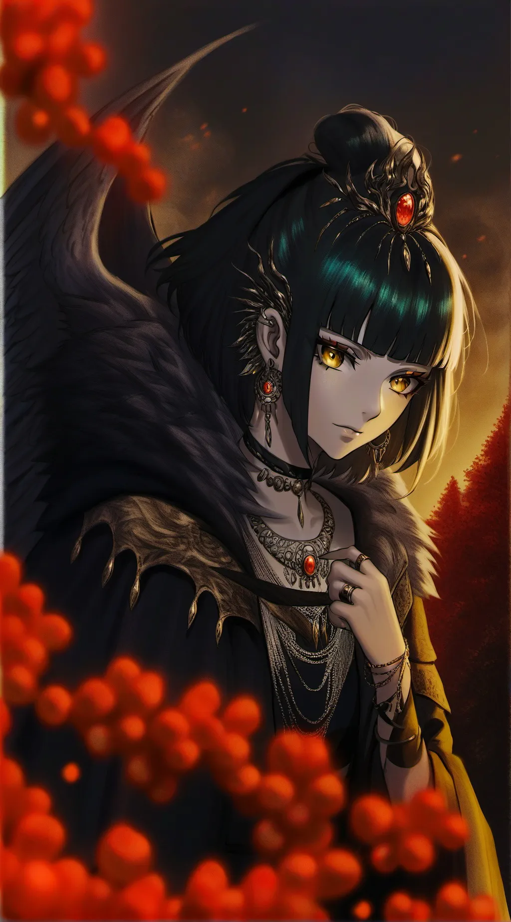 ai character: Luna background