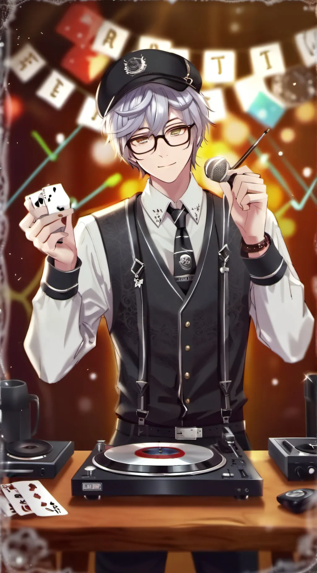 ai character: The DJs Heartbreak background