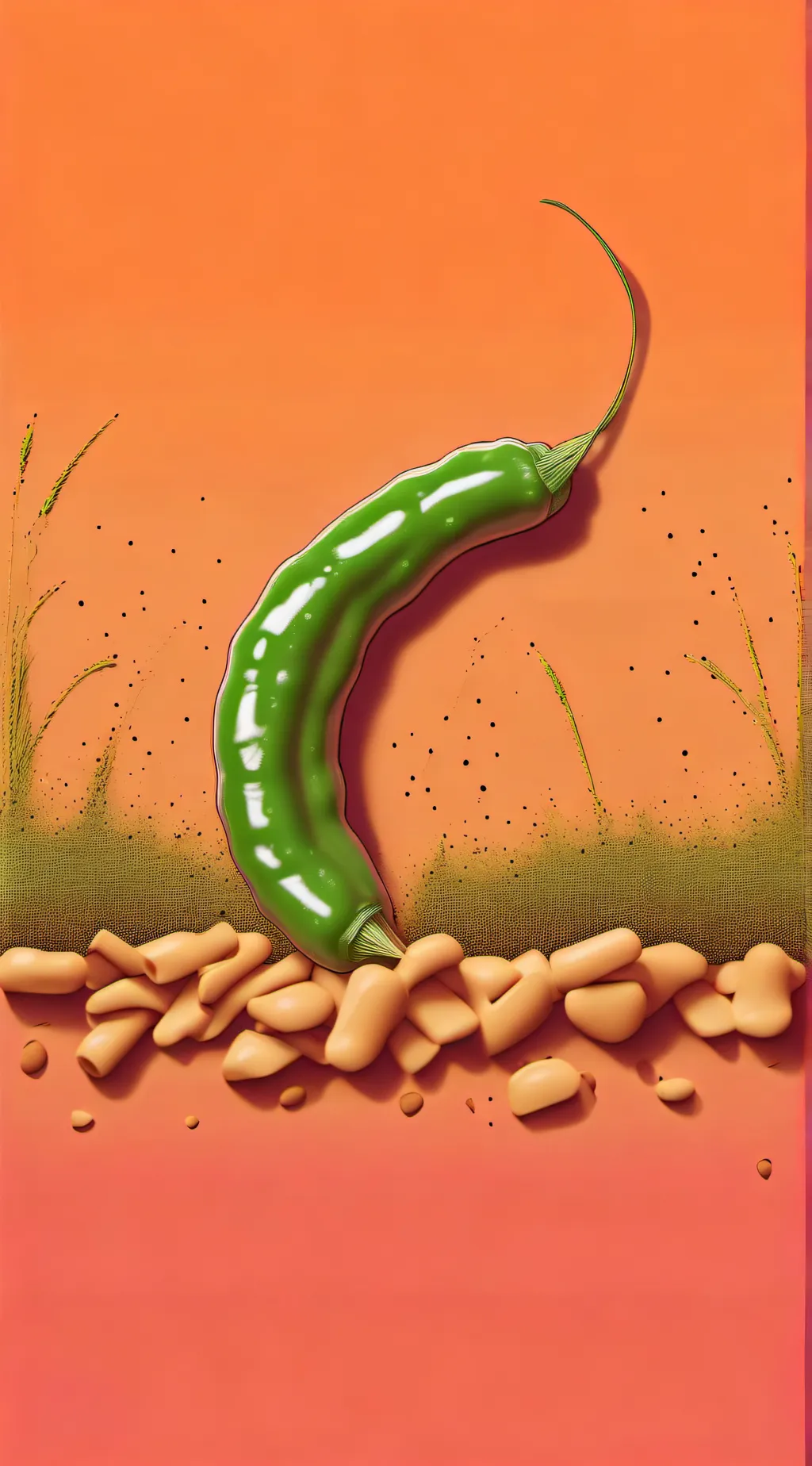 ai character: Nice grass background