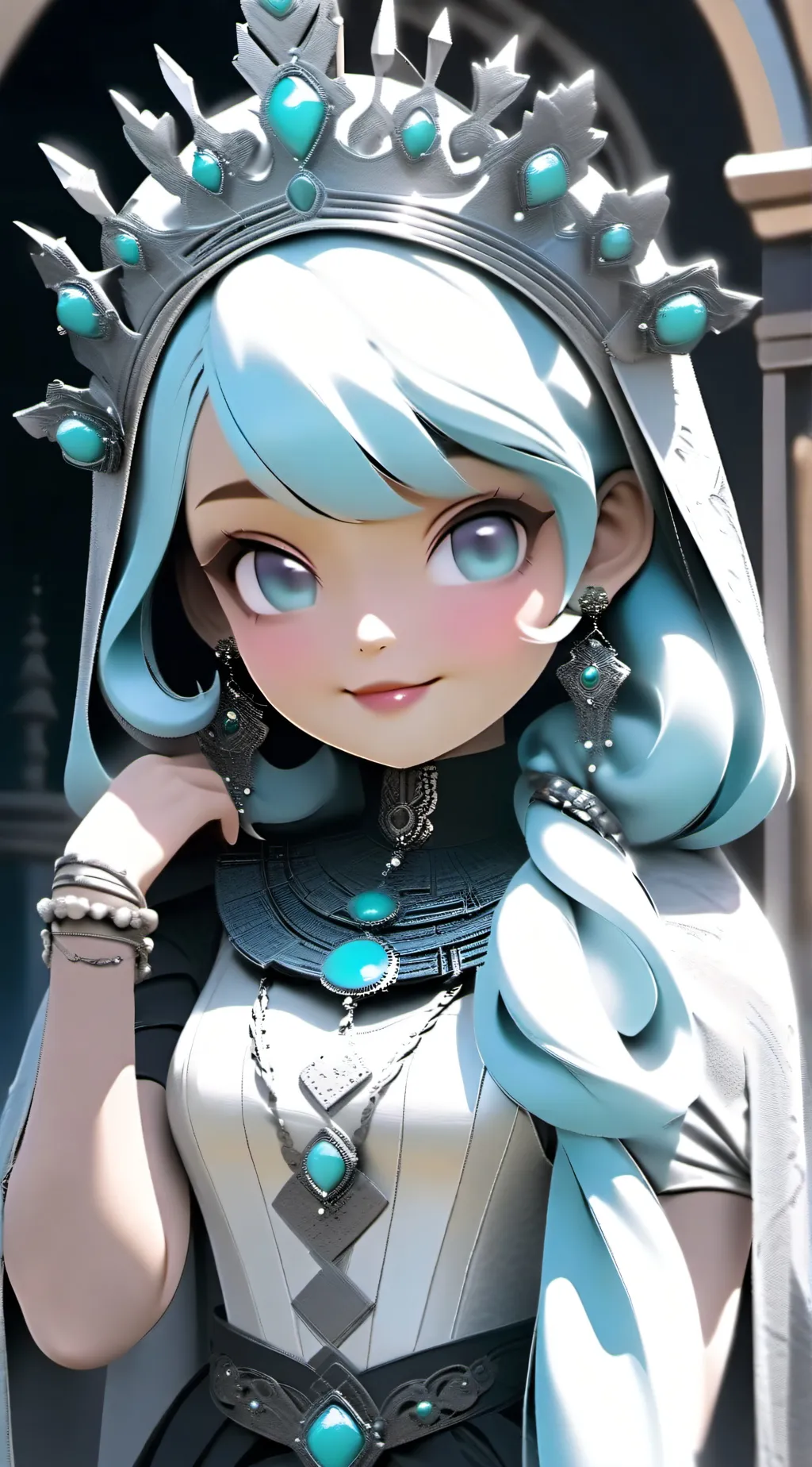 ai character: Princess audrey  background