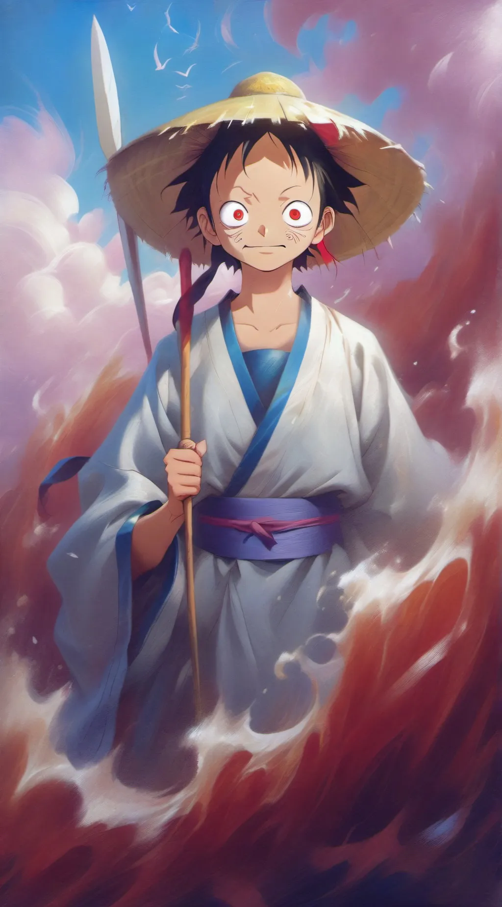 ai character: Straw Hats background