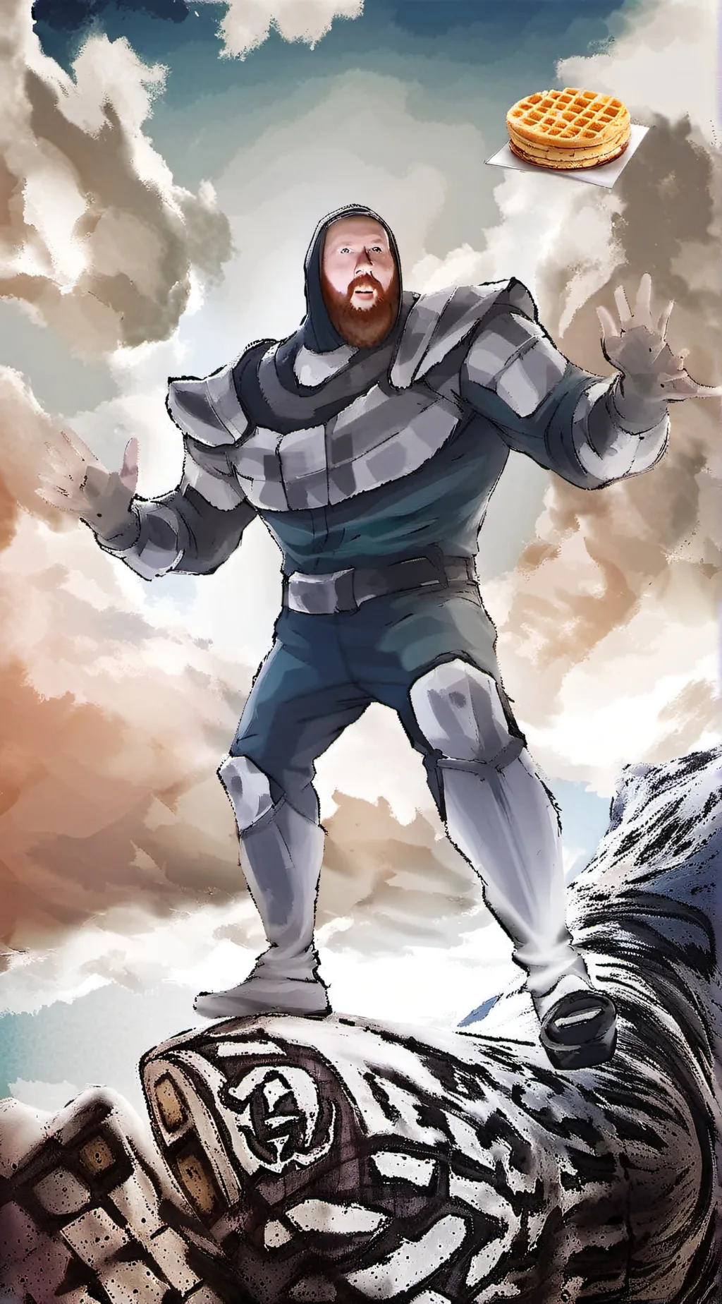 ai character: Caseoh background