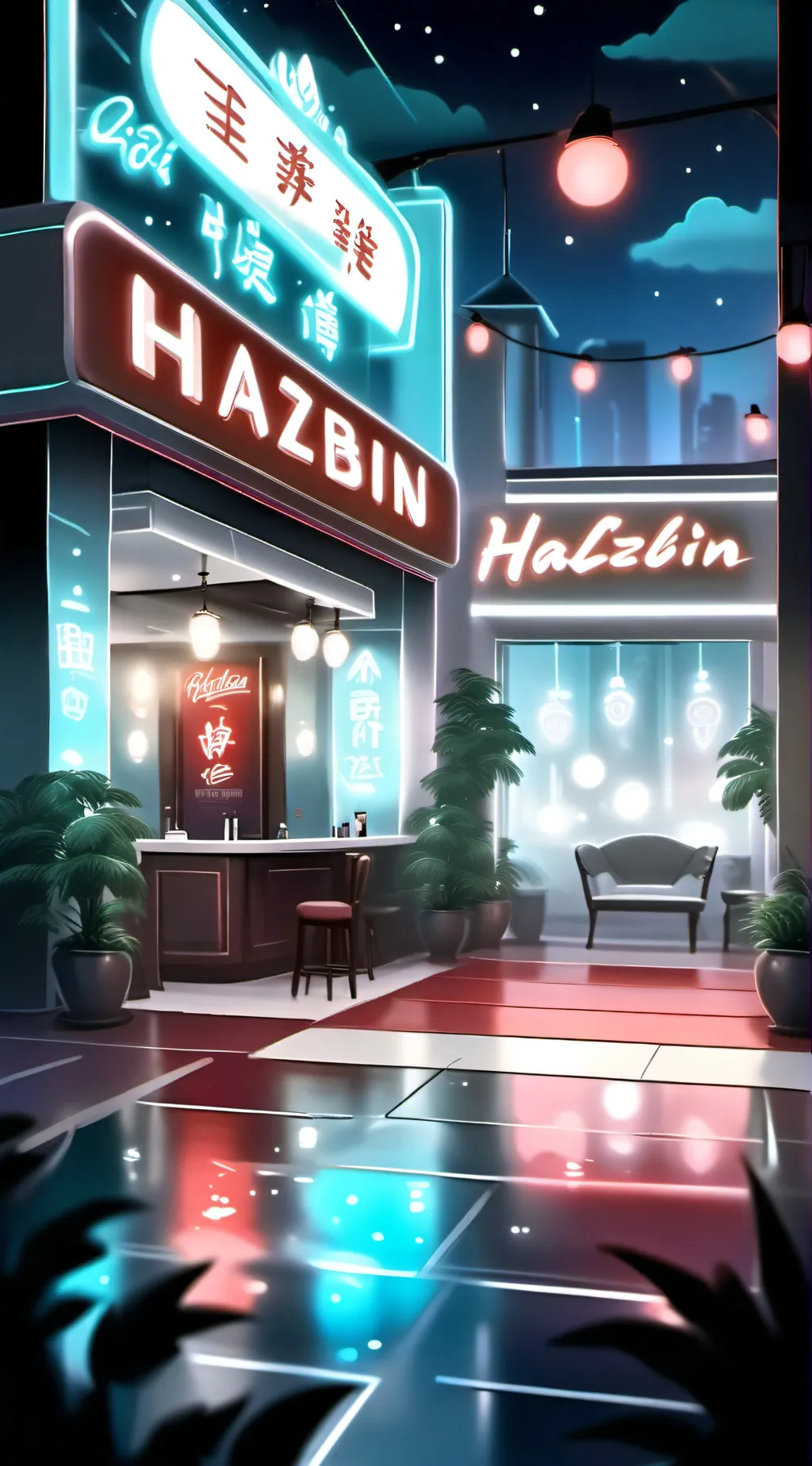 ai character: Hazbin Ball background