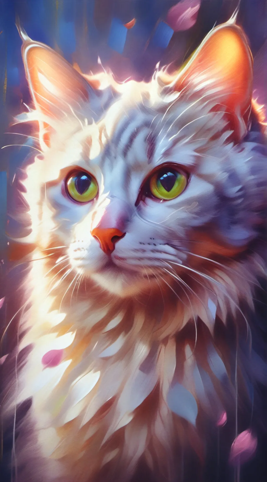 ai character: Draco a cat  background