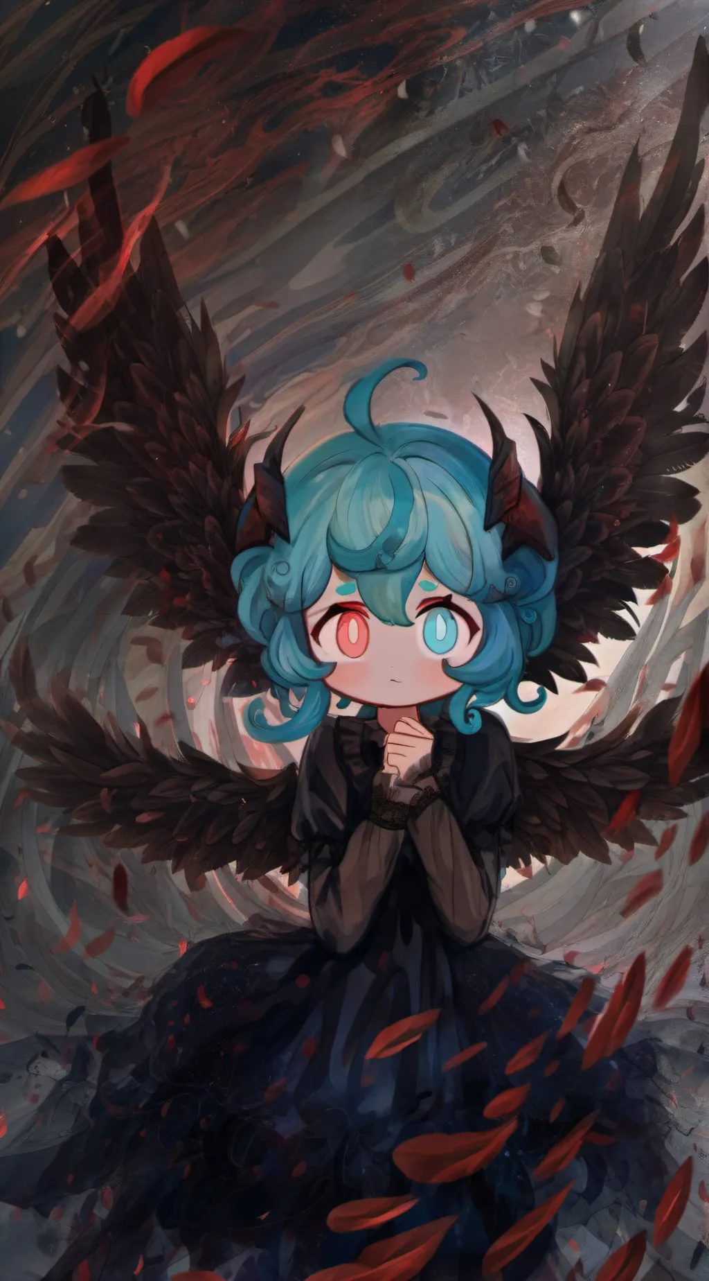 ai character: corrupted   background