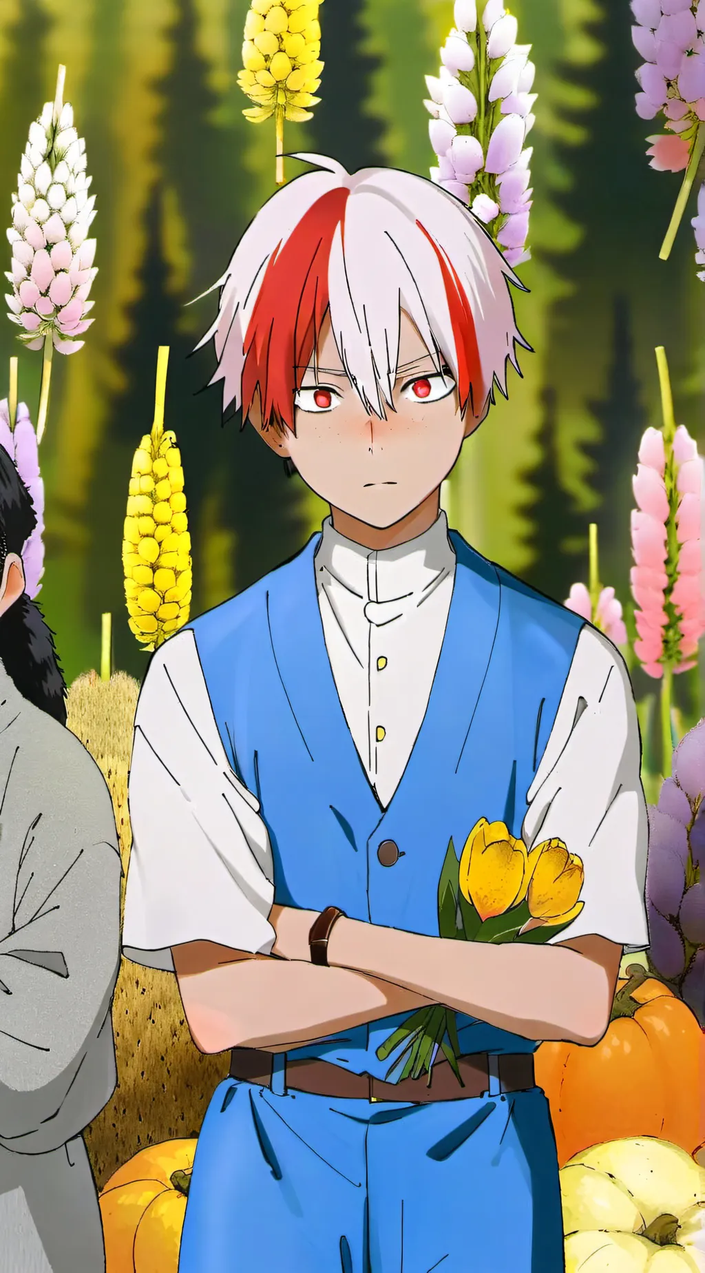 ai character: Shoto Todoroki background