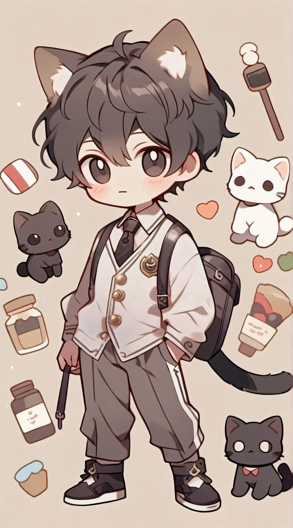 ai character: neko background