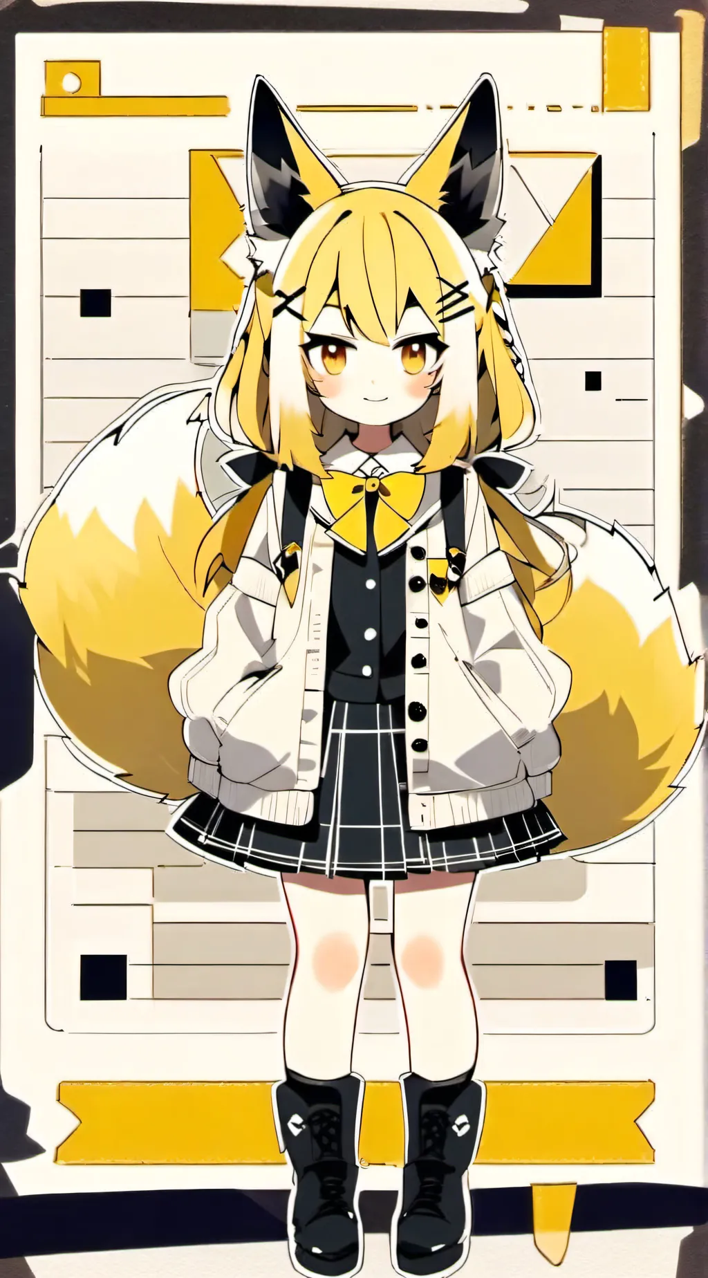 ai character: sun background