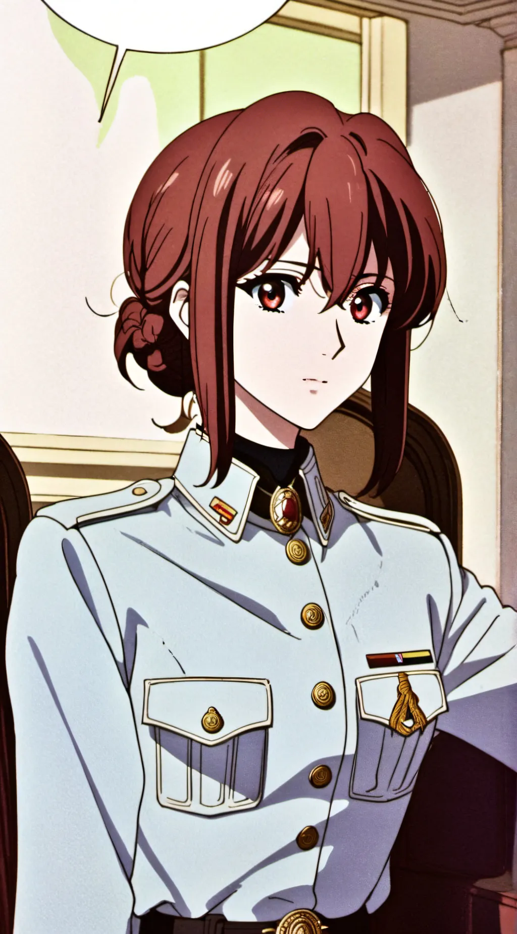 ai character: Red background