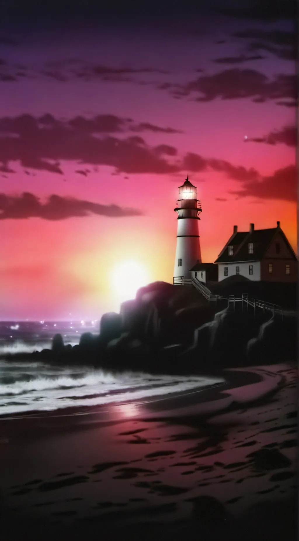 ai character: HH beach background