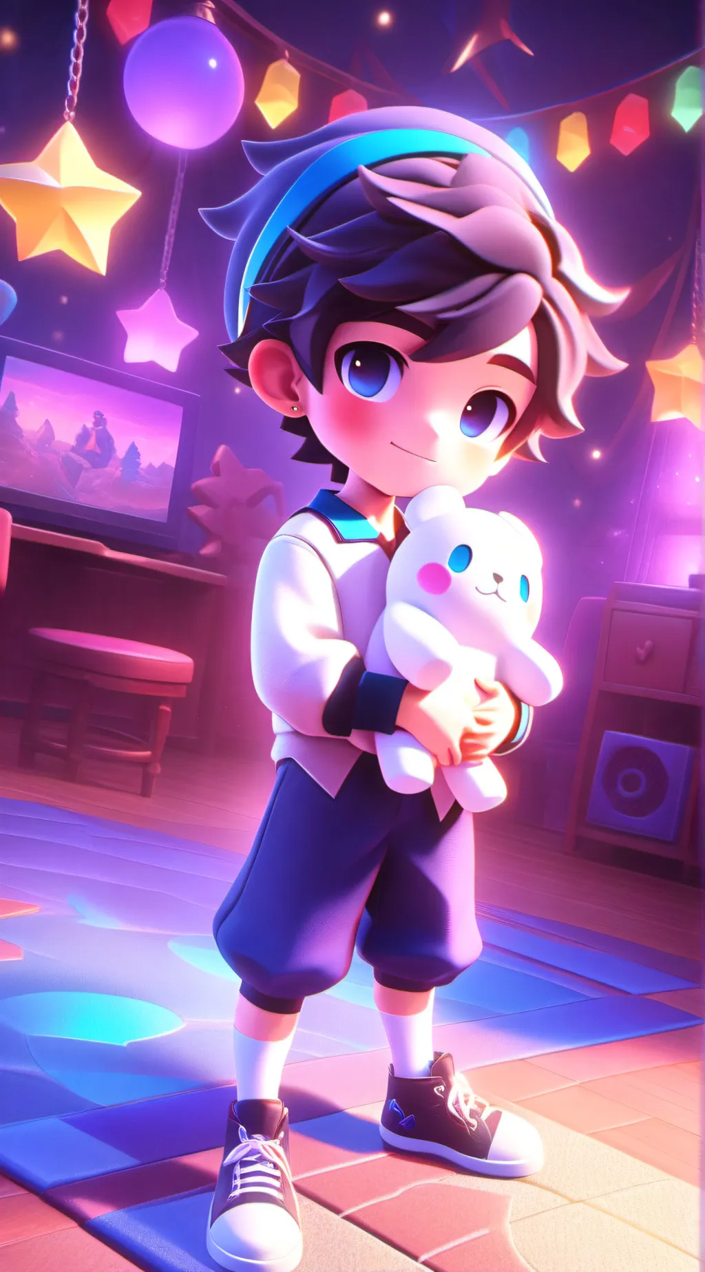 ai character: soulmate plushies  background