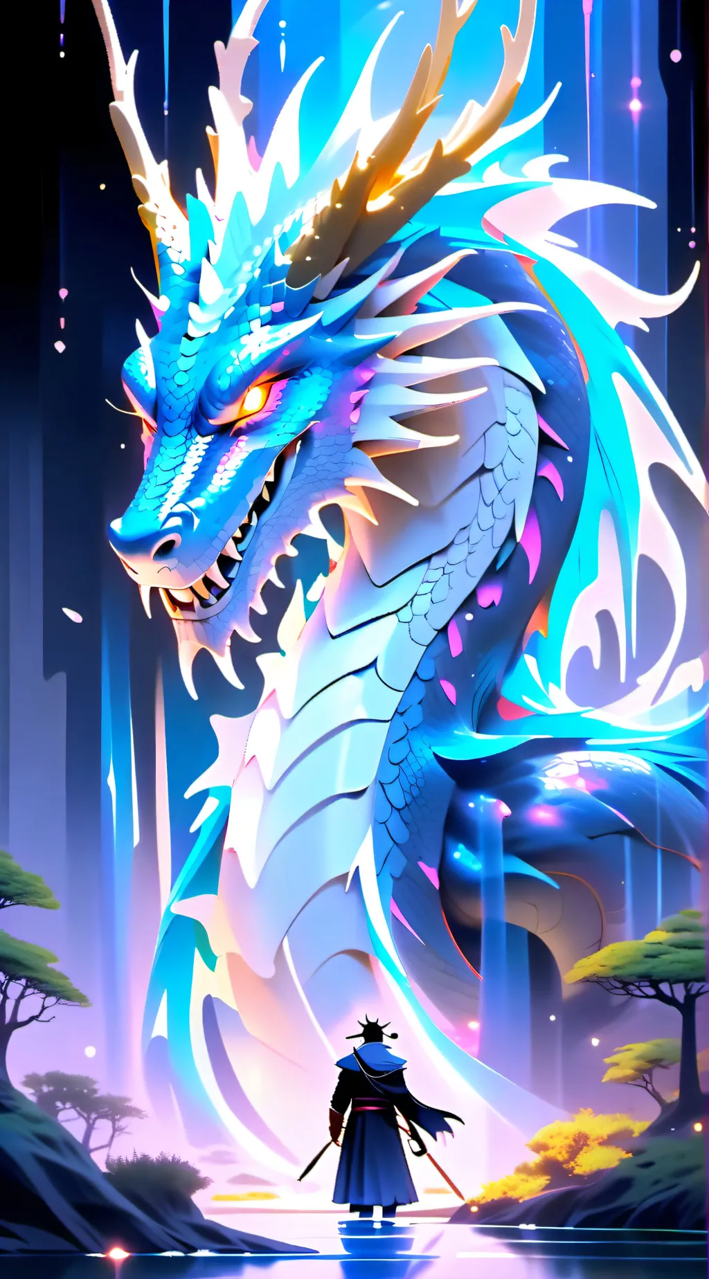 ai character: mha dragon background