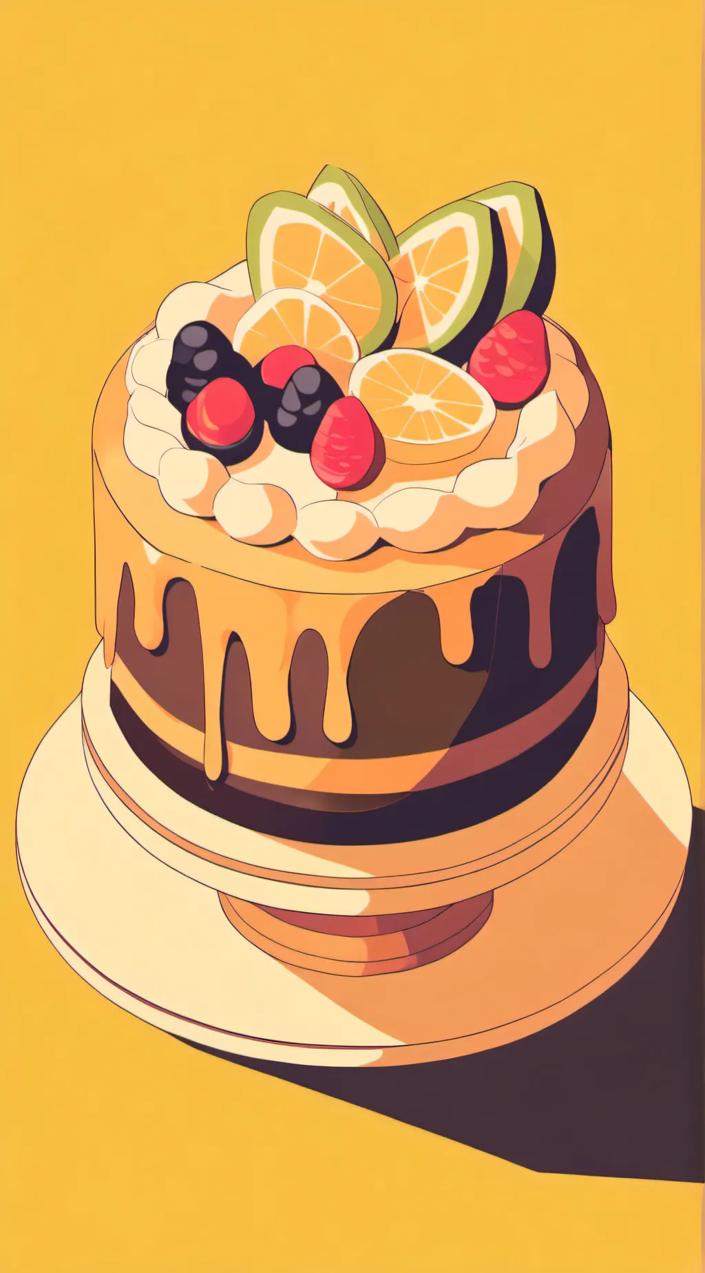 ai character: birthday background