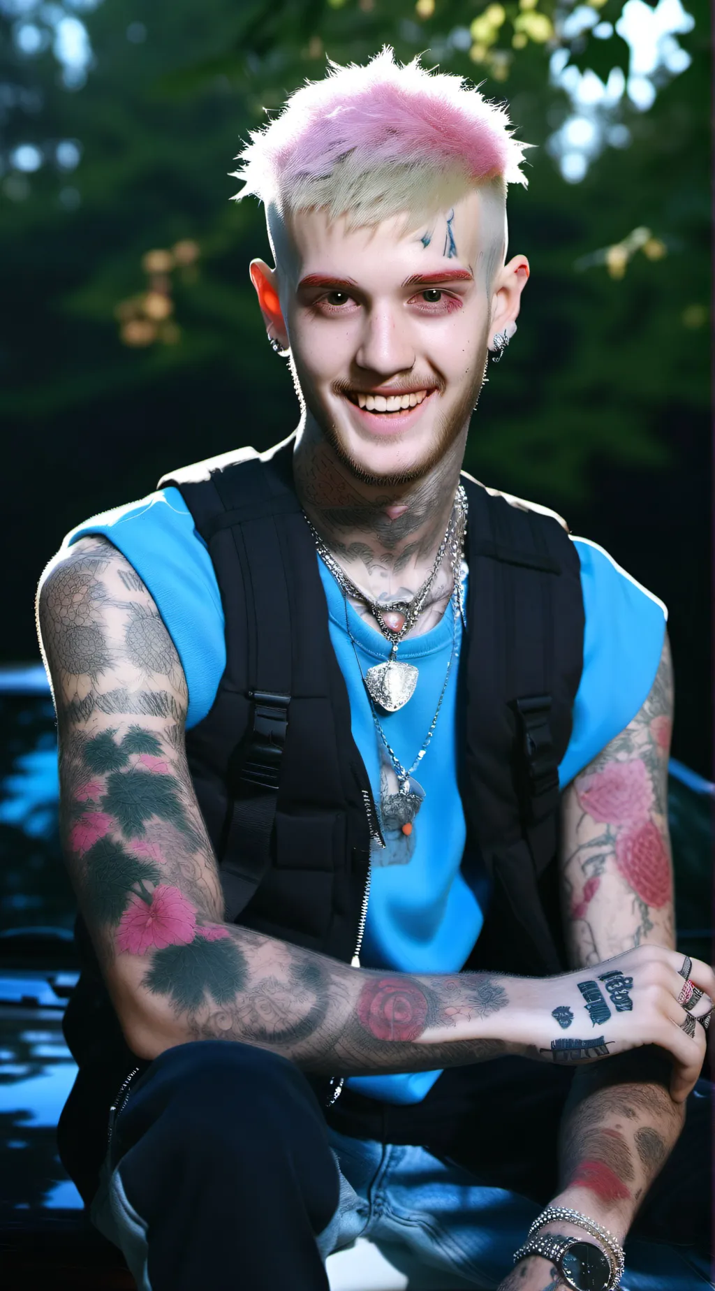 ai character: Lil Peep background